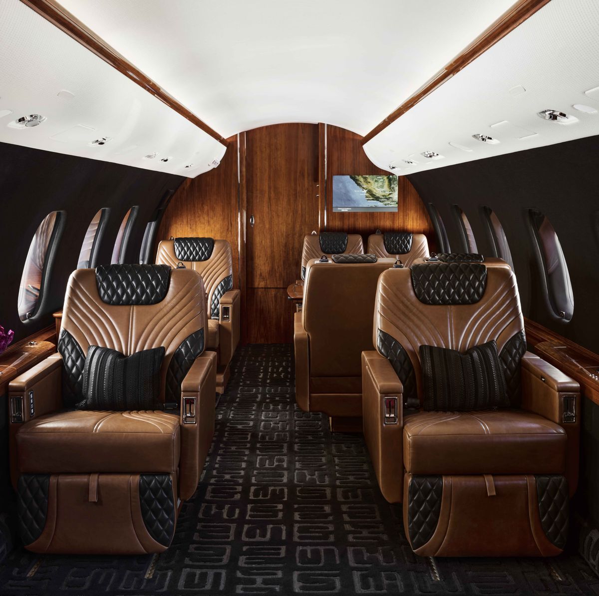 1200x1194 Ken Fulk Gives A Private Jet A James Bond Inspired Makeover