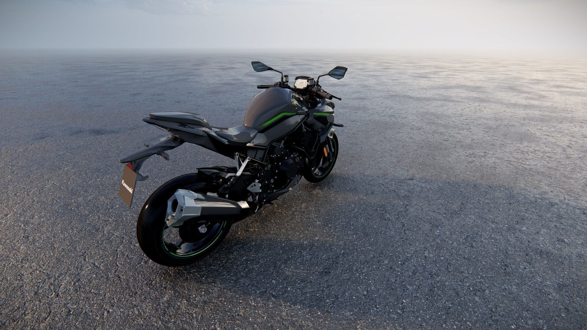 1920x1080 Kawasaki Z H2 3D Model By AlphaGroup