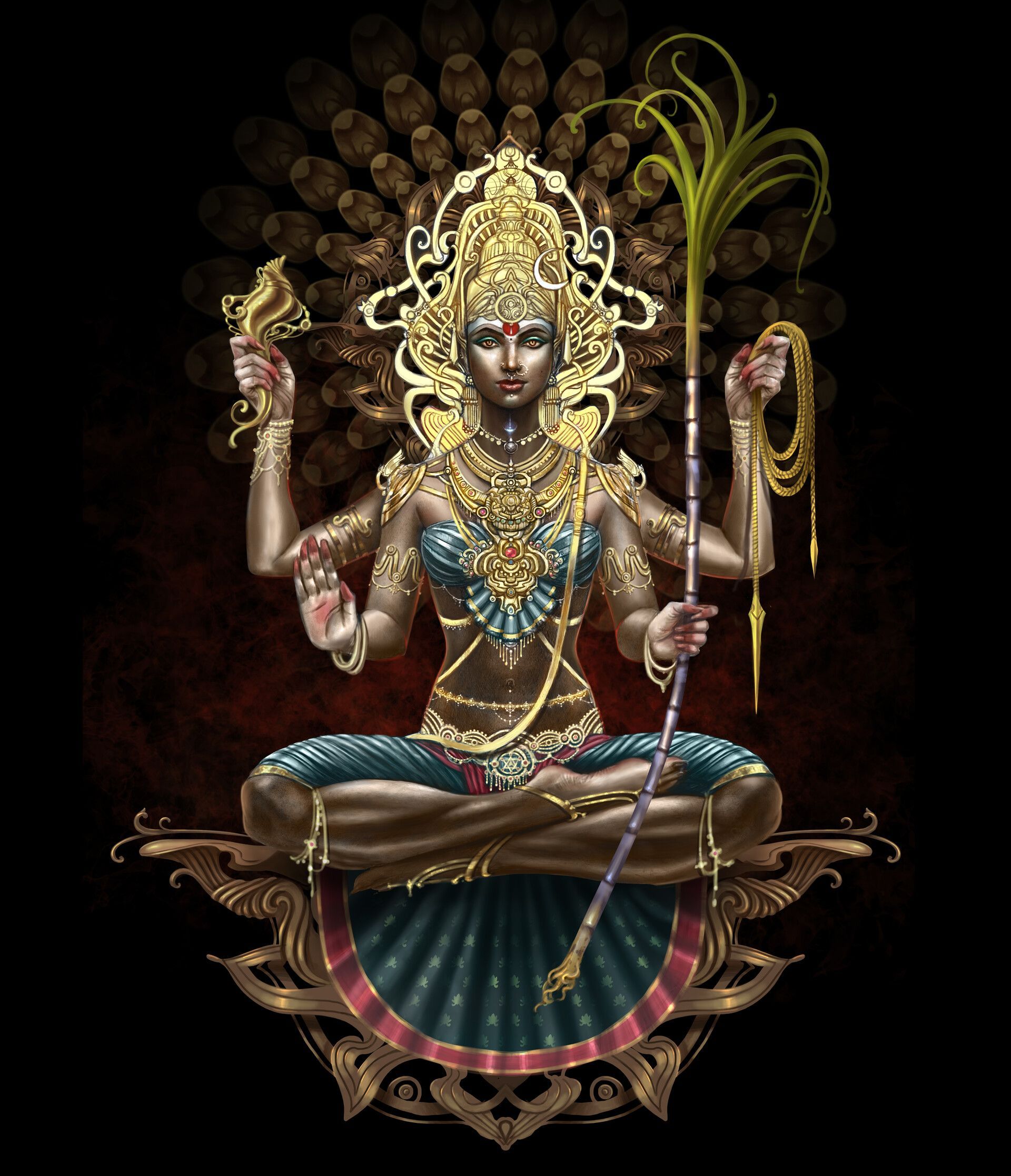 1920x2235 Goddess Kamakshi