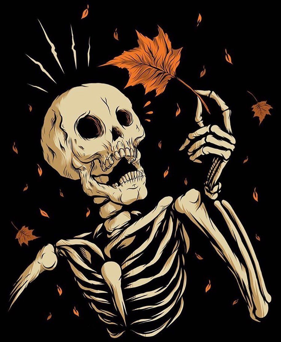 914x1113 Halloween Skeleton Wallpaper