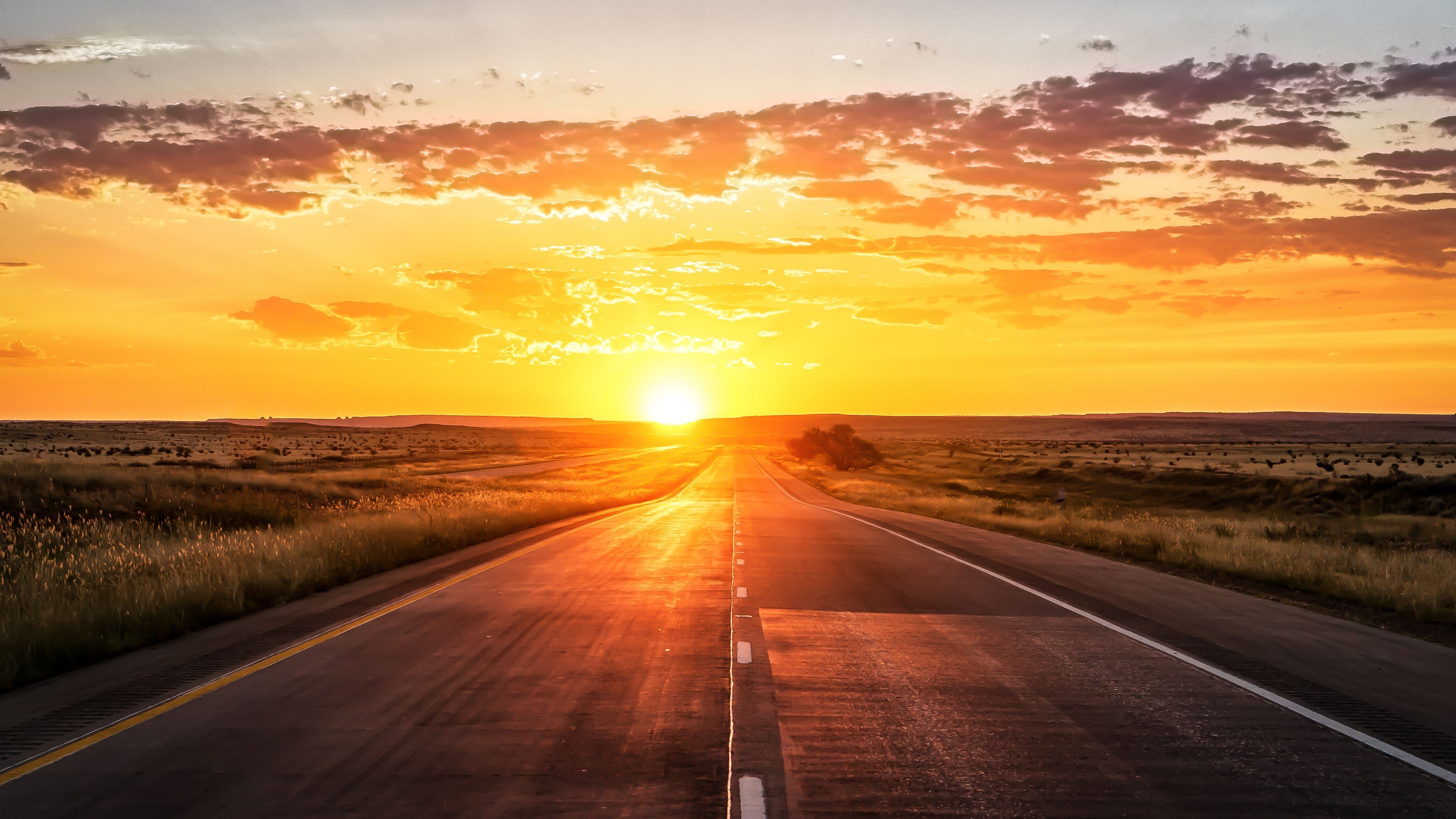 3840x2160 HD Road Background Image, Free Road Wallpaper Download