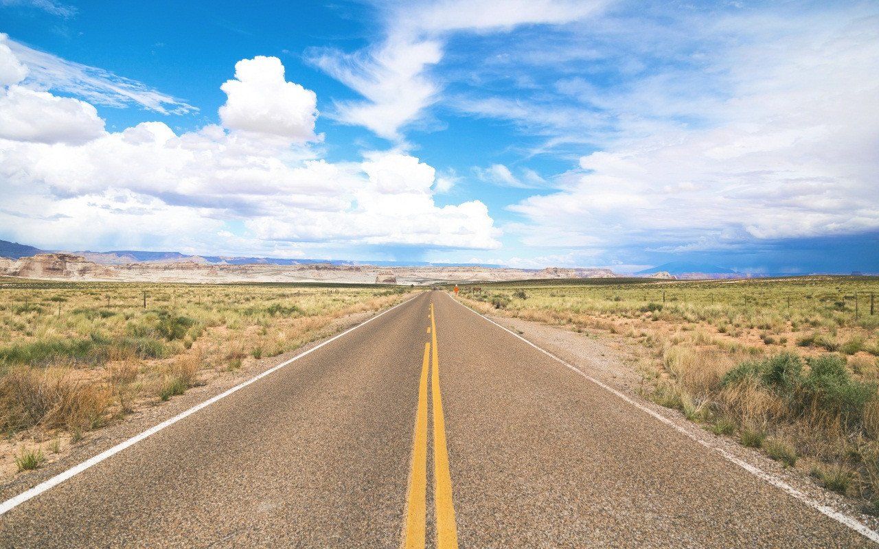 1280x800 3D Sunny Highway Scenery 175 Garage Door Mural