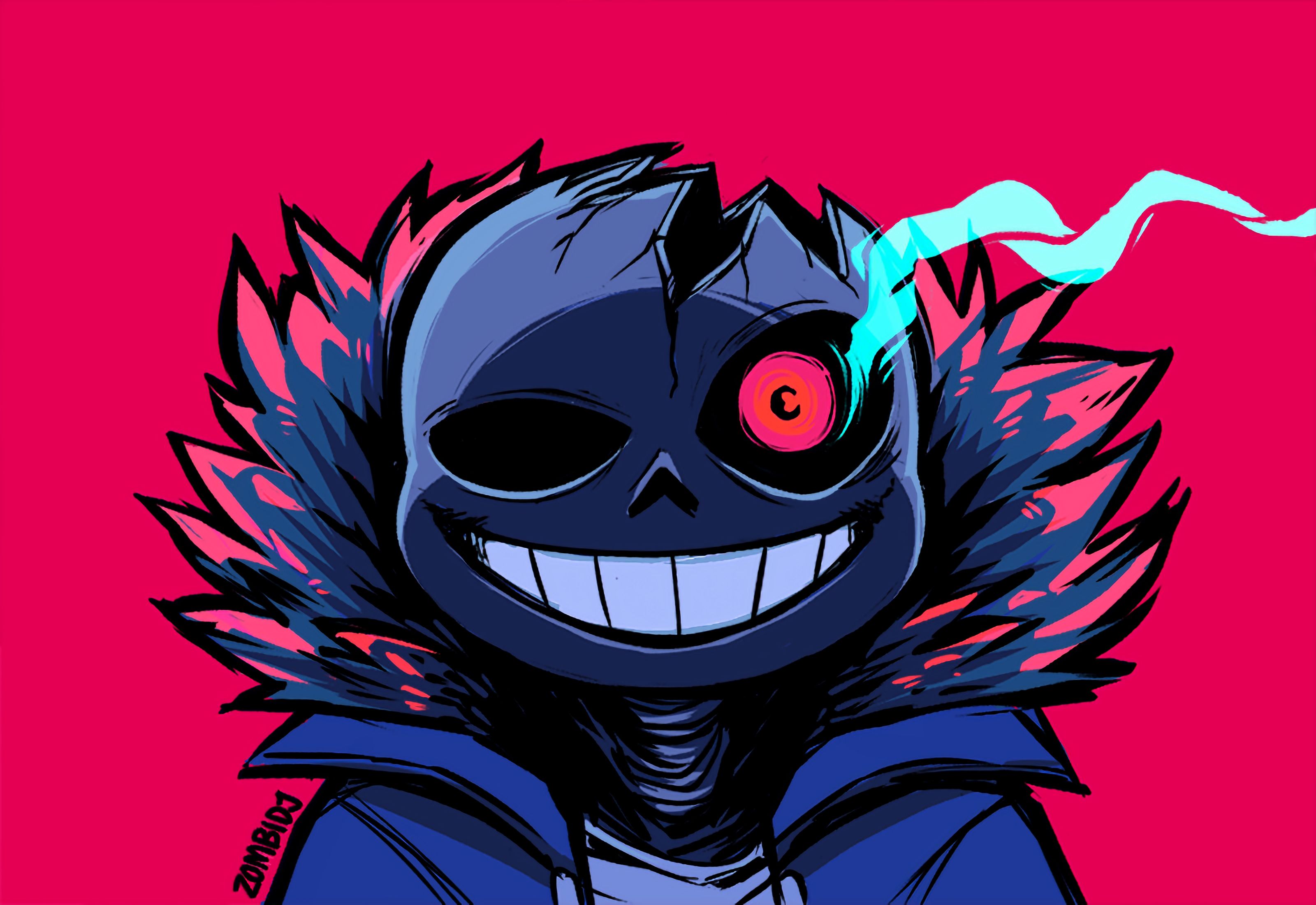 3200x2200 Cute Horror Sans Wallpaper