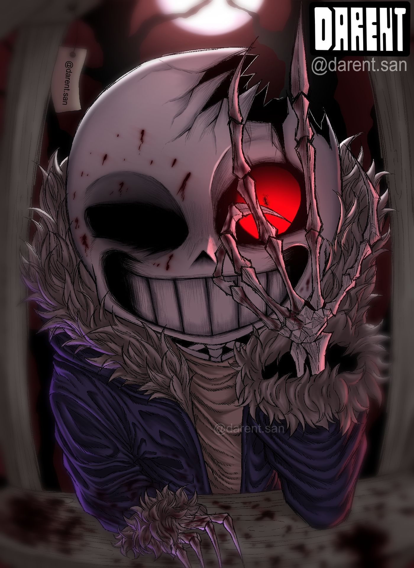 1400x1920 Horror Sans Darent ART street