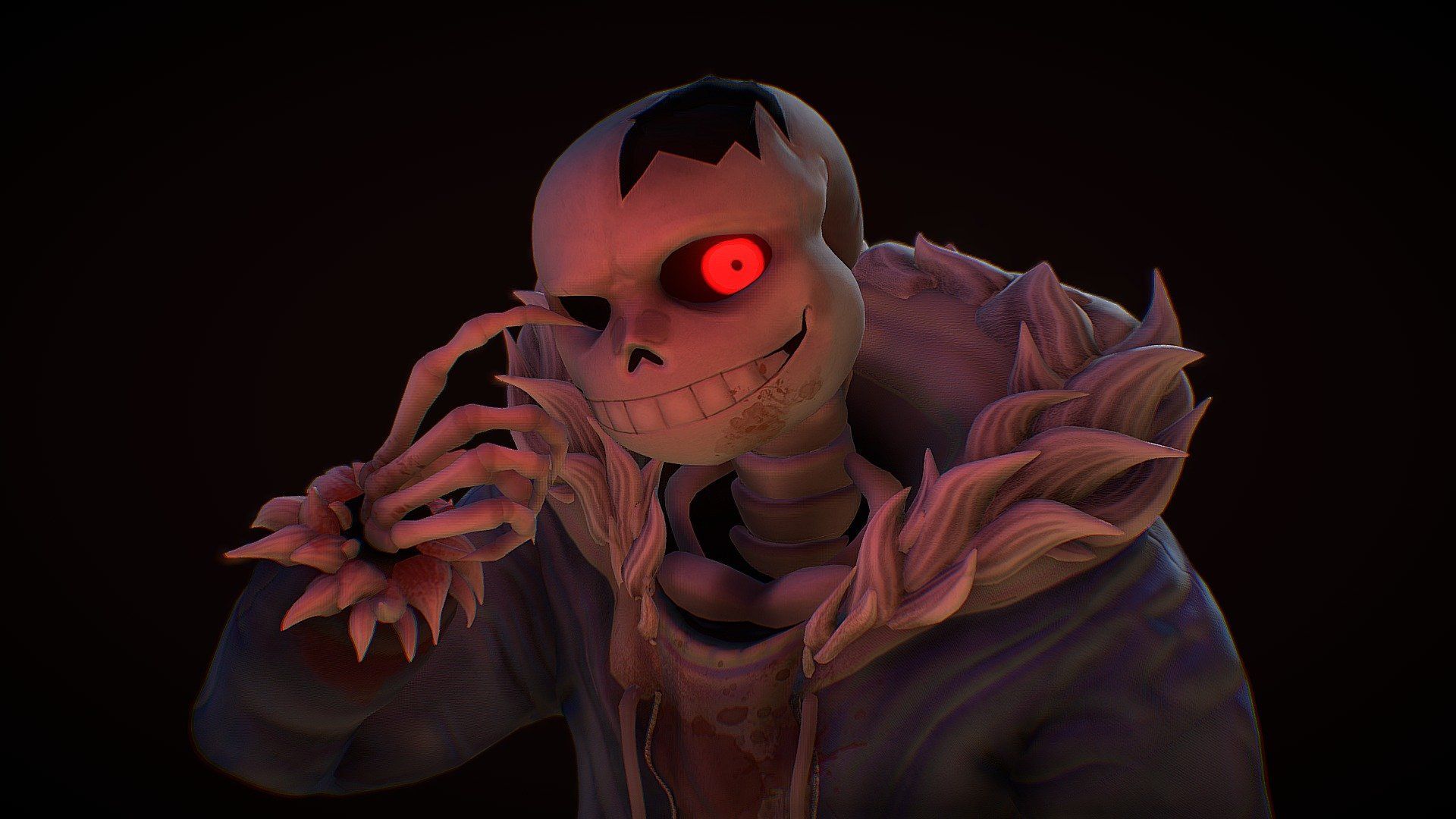 1920x1080 Horrortale Sans model by Georgia.Perry [14f734a]