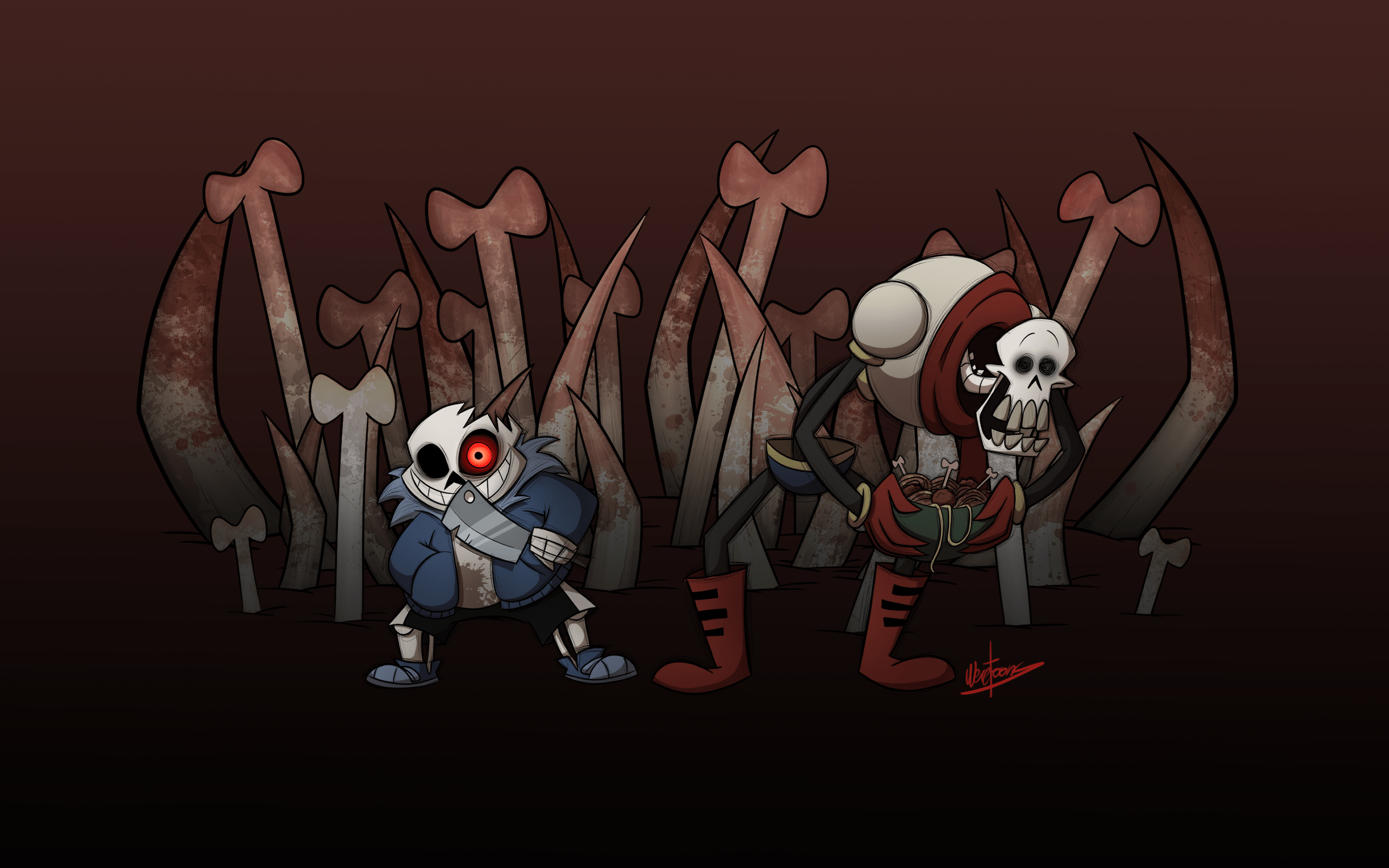 2560x1600 Horrortale Desktop Wallpaper by Weretoons on Newgrounds