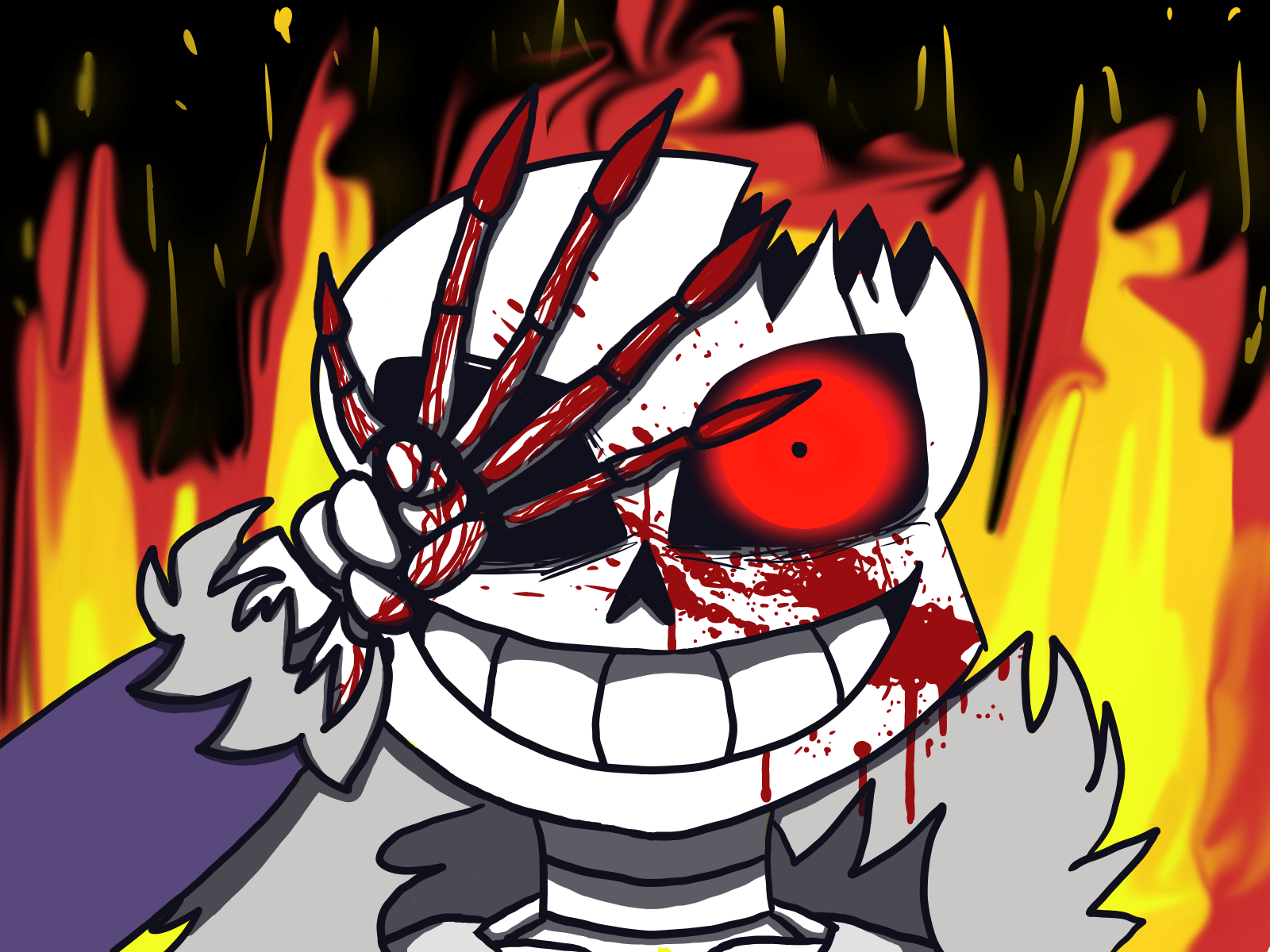 1600x1200 Horror sans KittyFireDragon ART street