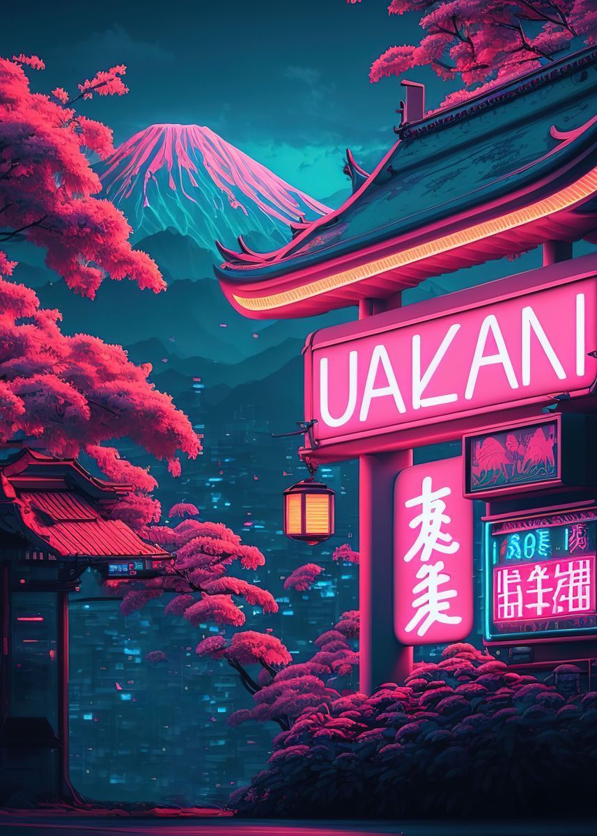 857x1200 japan landscape' Poster