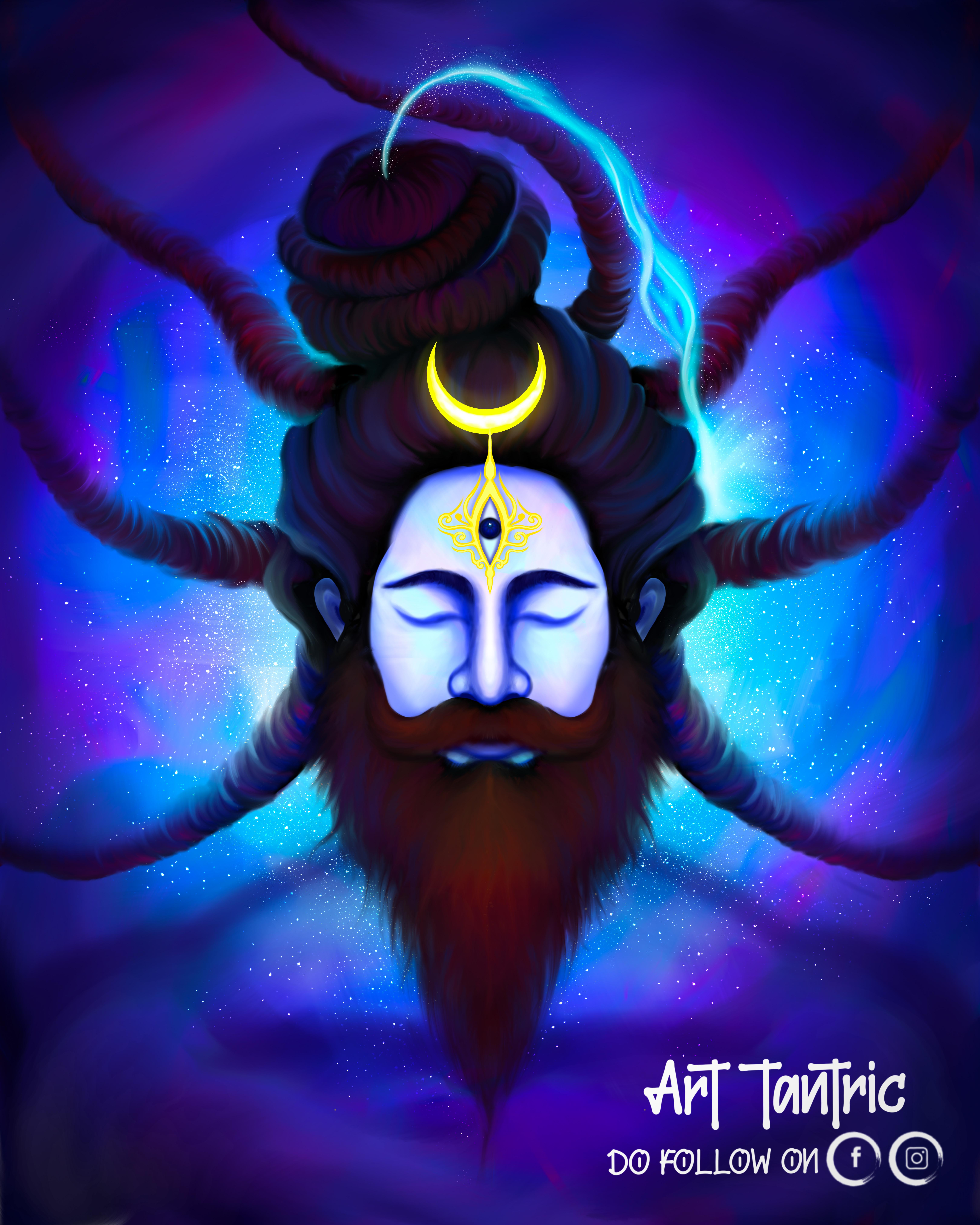 6480x8100 Shiva Digital art by Prasad Mahale aka Ar_tantric