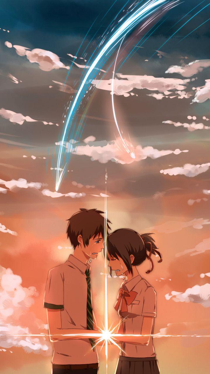 720x1280 Buttoned Textured Bib Overalls. Your name anime, Kimi no na wa wallpaper, Kimi no na wa