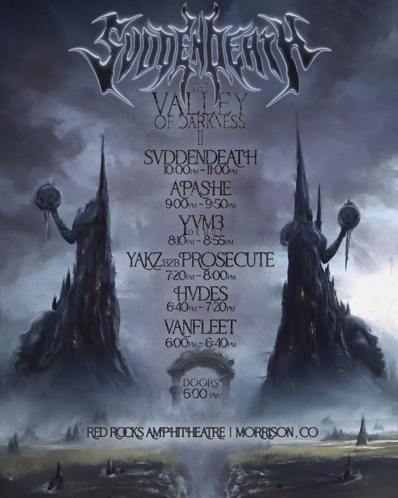 820x1024 SVDDEN DEATH on X: SET TIMES FOR TONIGHT GET HERE EARLY!!!!! / X