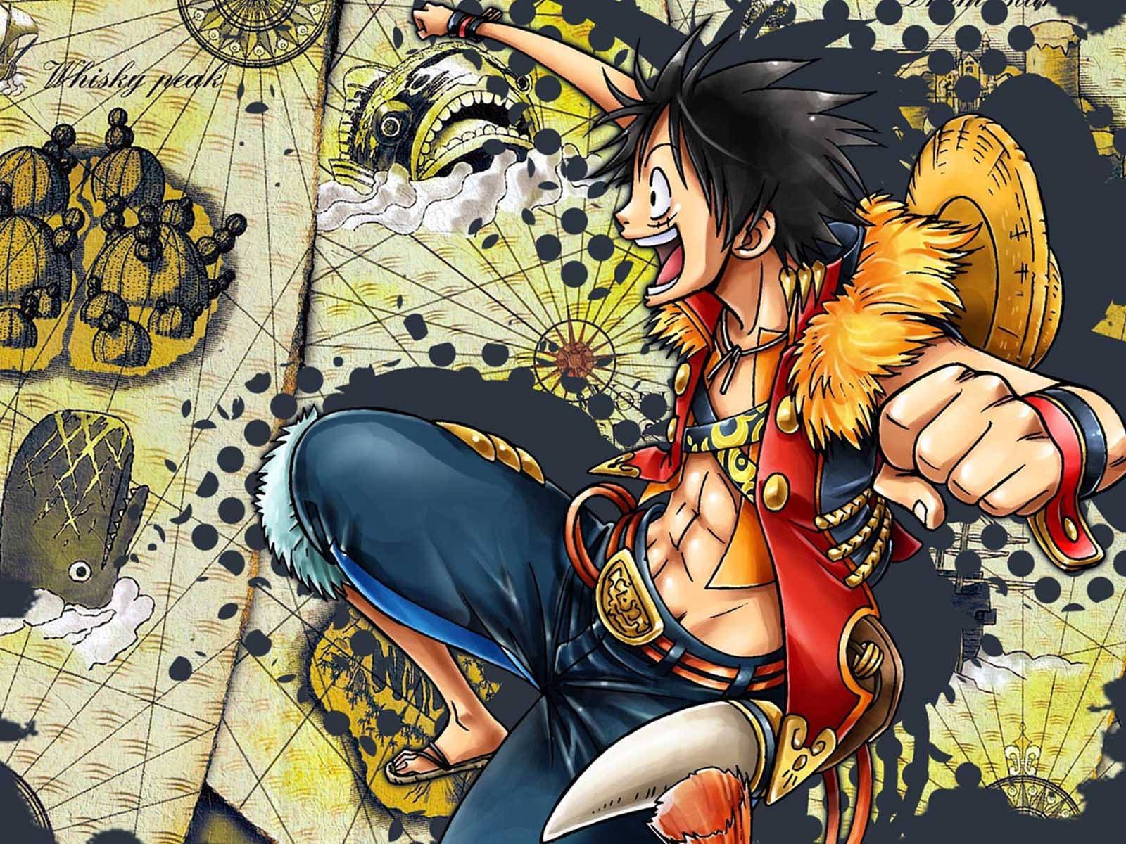 1600x1200 Download Pirate King Luffy Abs Wallpaper