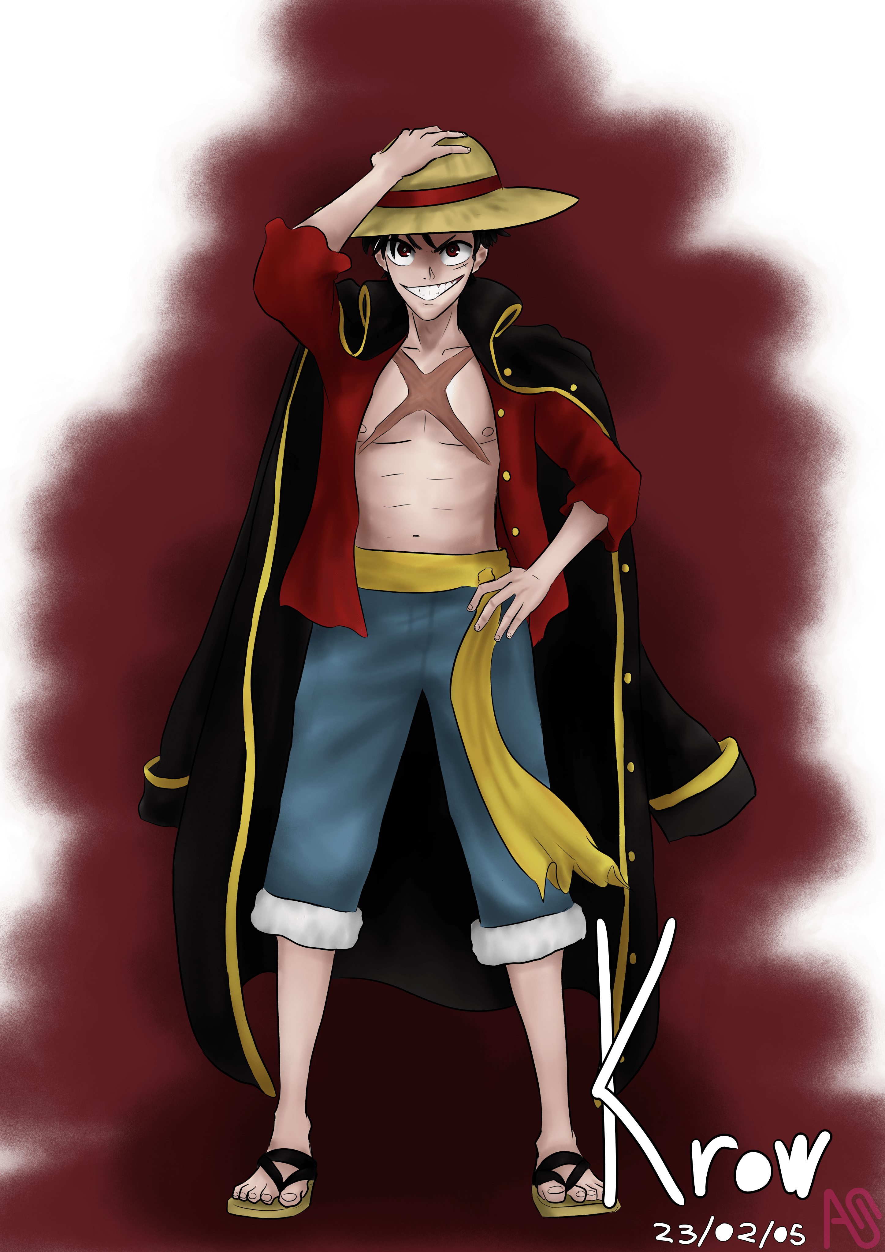 2893x4092 Monkey D. Luffy F. O. M ART street