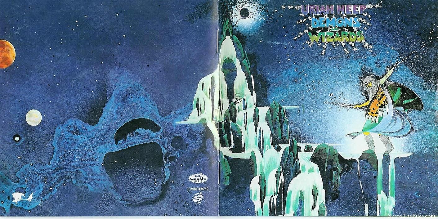 1412x706 Uriah Heep: Demons And Wizards (1972). Album cover art, Album covers, Cover art