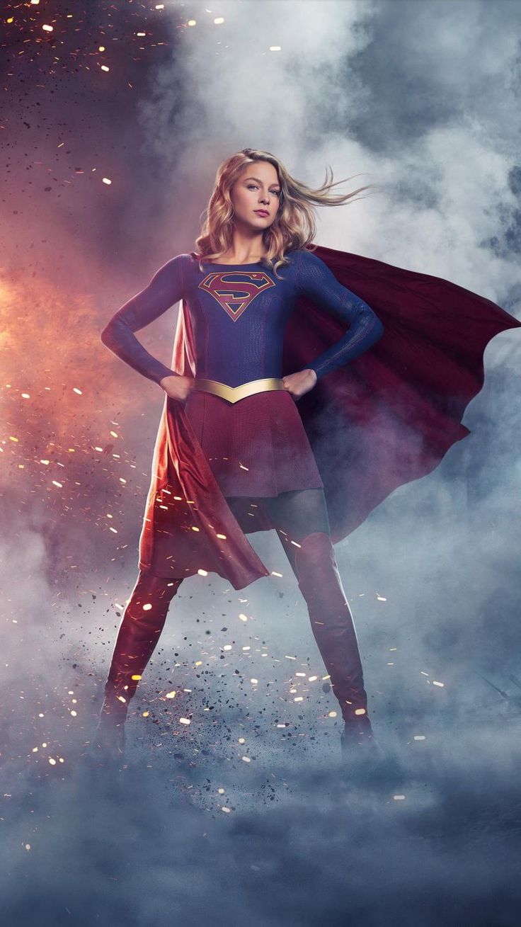 736x1309 Superheroine Wallpaper