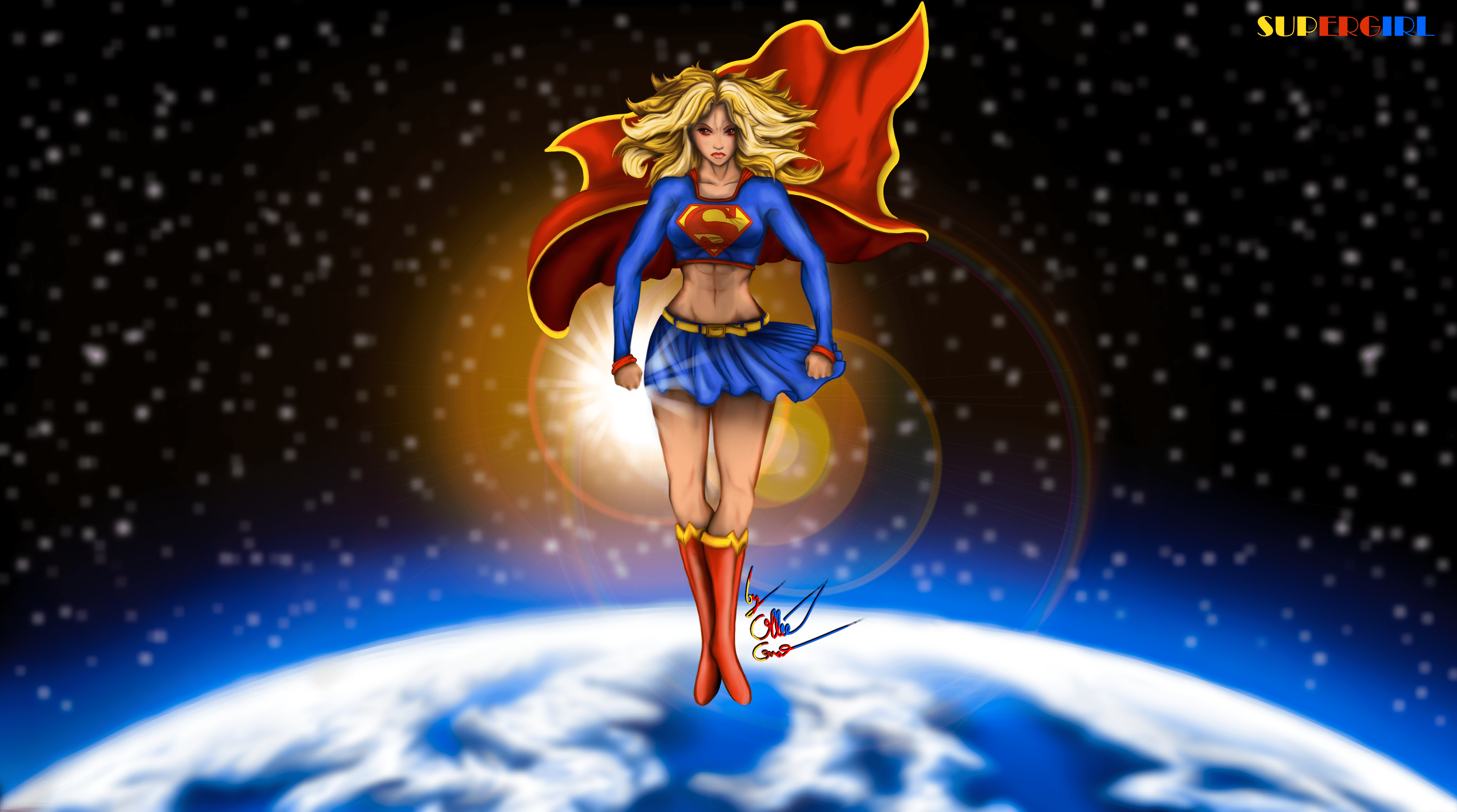 4992x2784 Artwork Supergirl wallpaper
