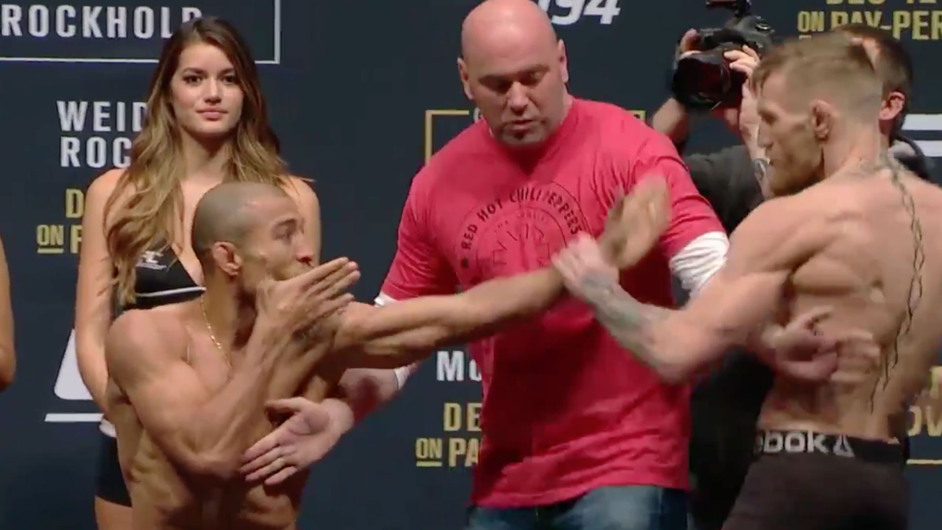 1920x1080 UFC 194: Conor McGregor, Jose Aldo Get Head Start At Weigh In