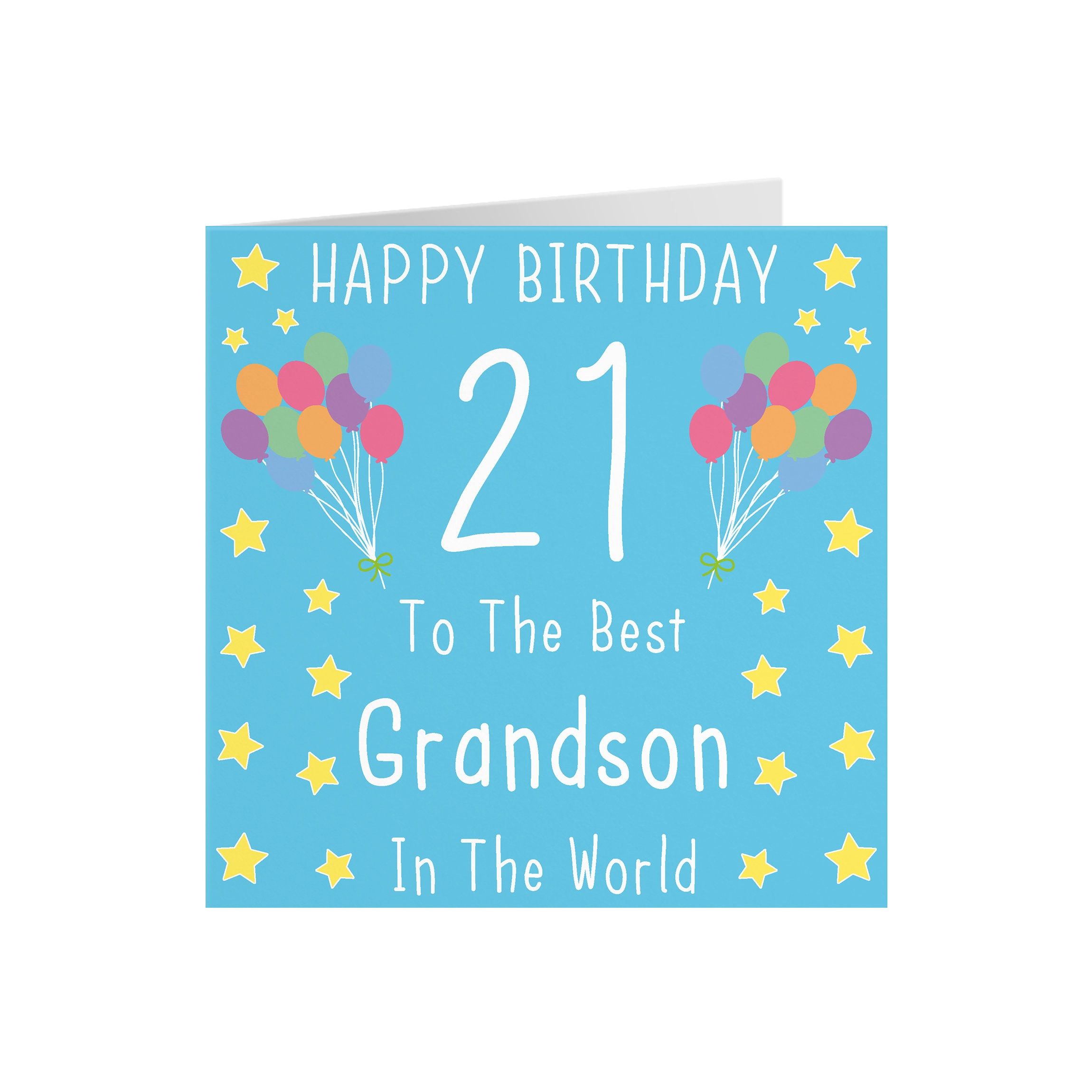 2300x2300 Grandson 21st Birthday Card Happy Birthday 21 to the