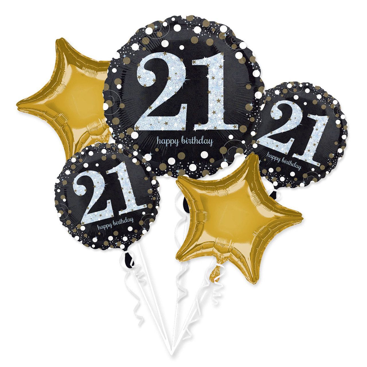 1280x1280 Holographic Foil 18th Birthday Balloon Bouquet for Portland Oregon Delivery