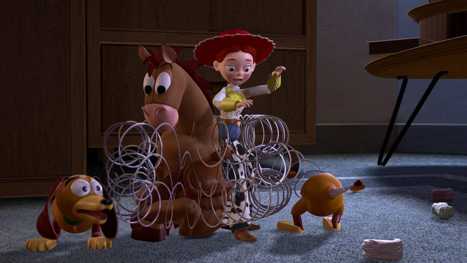 1920x1080 Download Bullseye Toy Story Surrounded By String Wallpaper