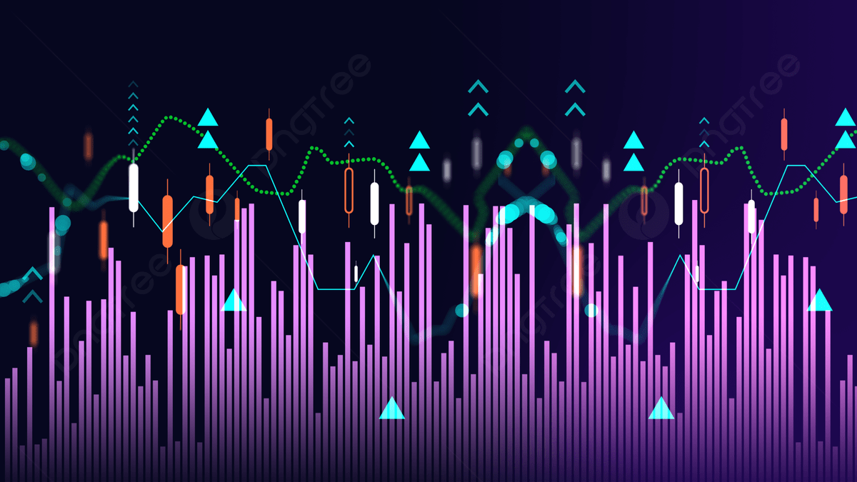1200x675 Stock Trend Candlestick Chart Background Stock Market Purple, Shares, K Line Diagram, Background Background Image And Wallpaper for Free Download