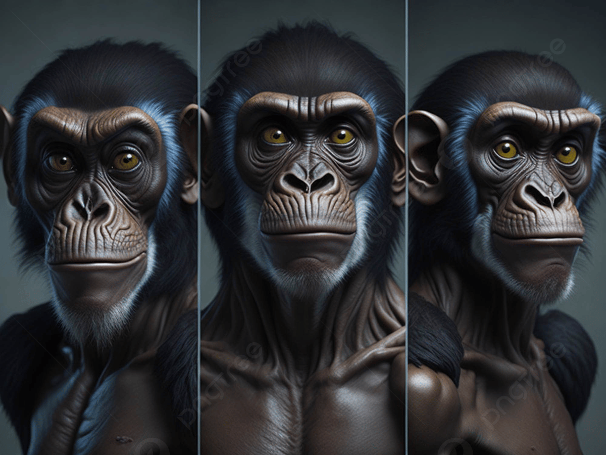 1200x900 Portrait Of Three Monkeys Background, Monkey, Portrait, Animal Background Image And Wallpaper for Free Download