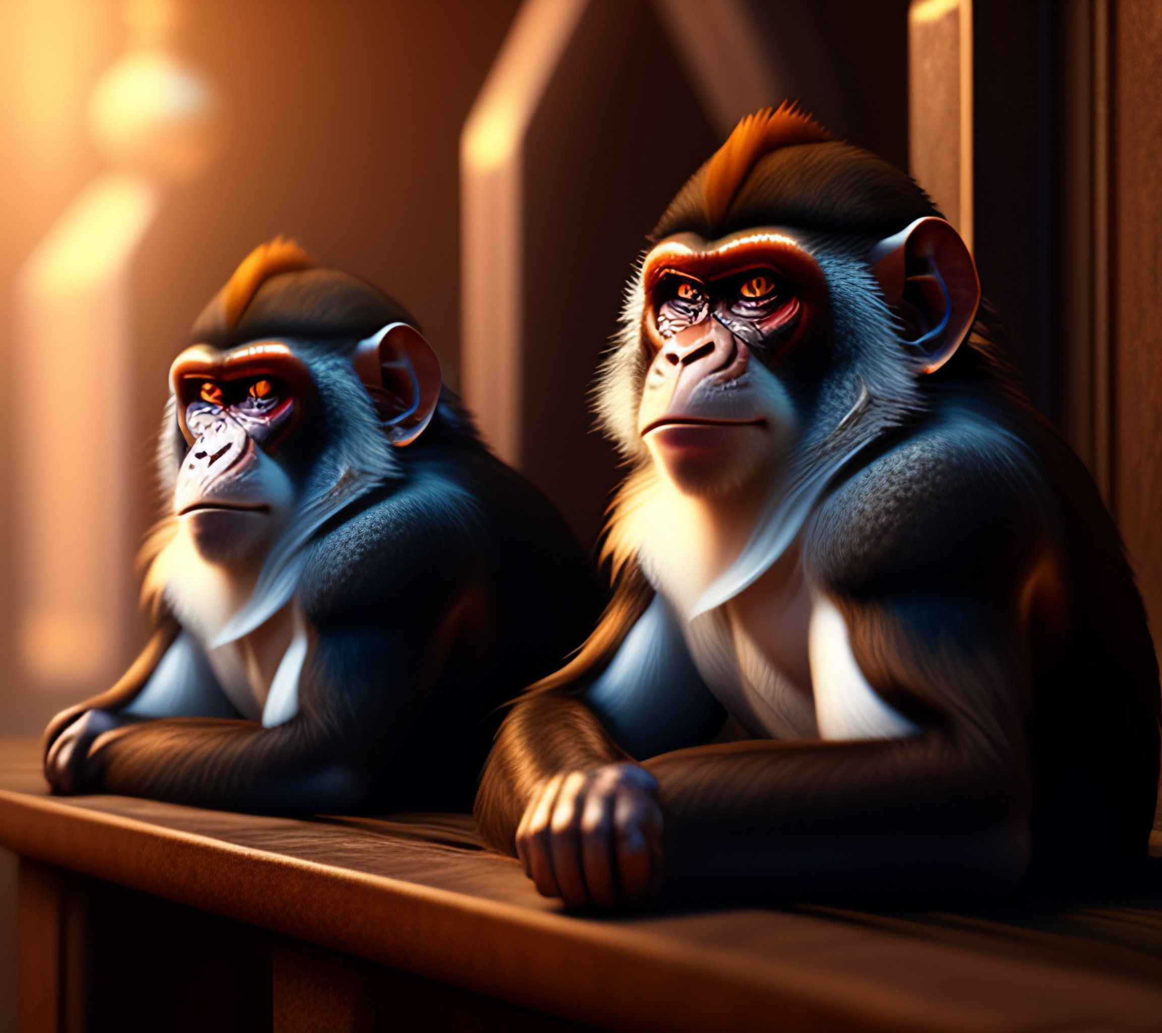 2304x2048 Lexica wise monkey, fantasy, sharp focus, digital art, hyper realistic, 8k, unreal engine, highly detailed, HD 4k, dramatic lighting, trendin