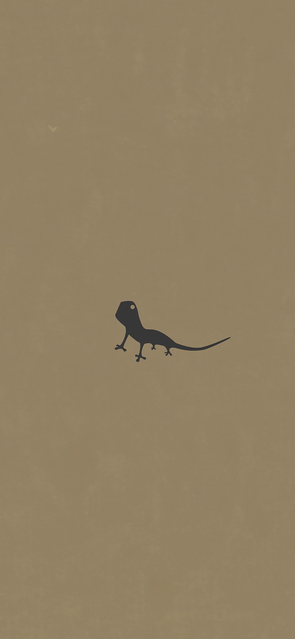 1125x2436 Lizard Brown Animal Minimal Simple Art Wallpaper