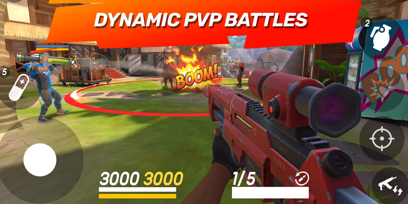 1600x800 Guns of Boom Online PVP Action