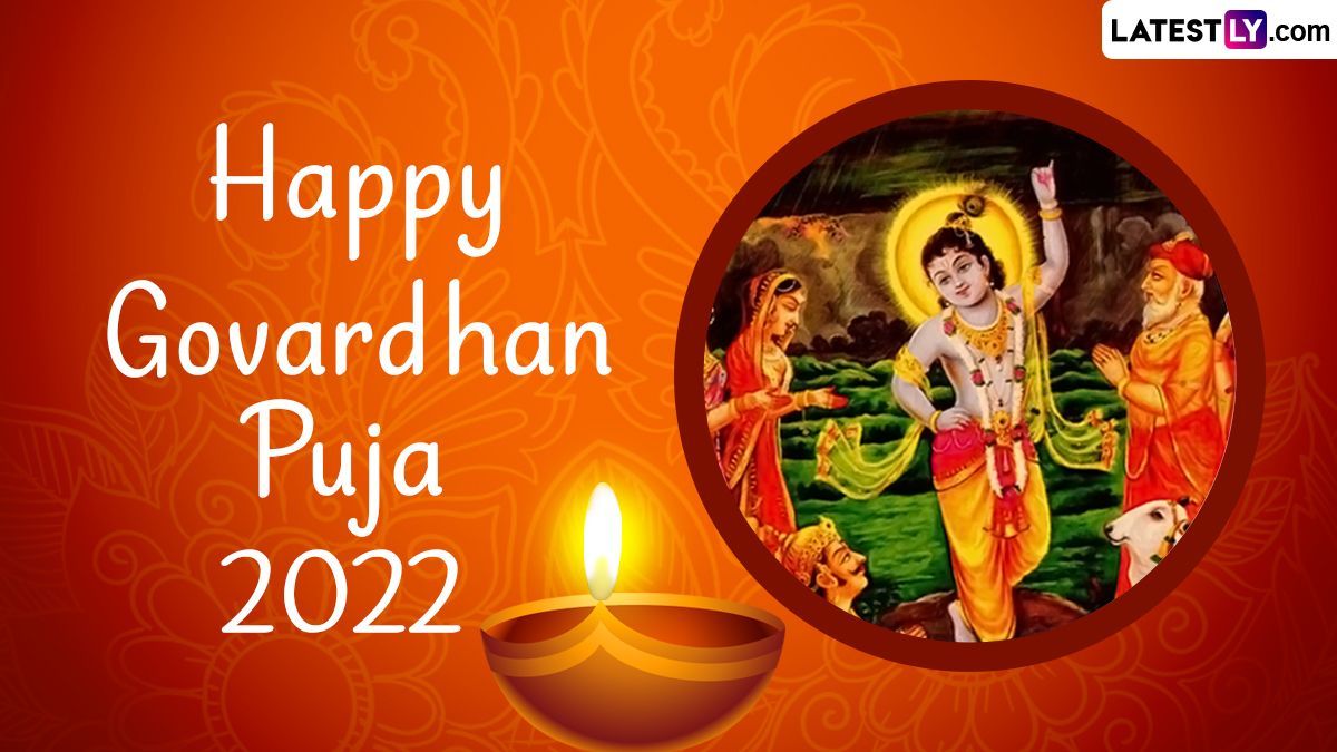 1200x675 Govardhan Puja 2022 Image & HD Wallpaper for Free Download Online: Wish Happy Govardhan Puja With WhatsApp Messages and Greetings on Annakut Puja