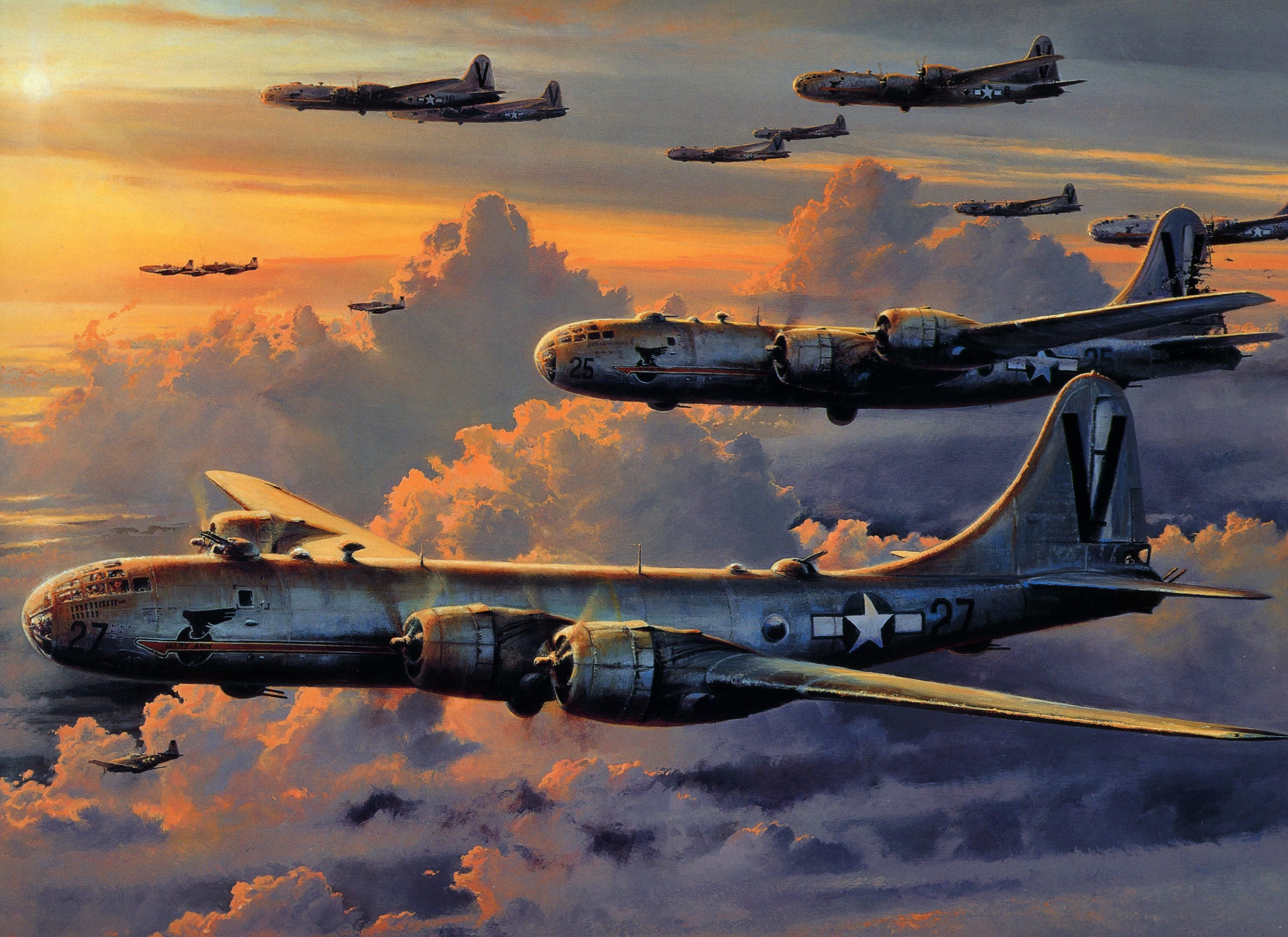 3497x2544 Military Boeing B 29 Superfortress HD Wallpaper