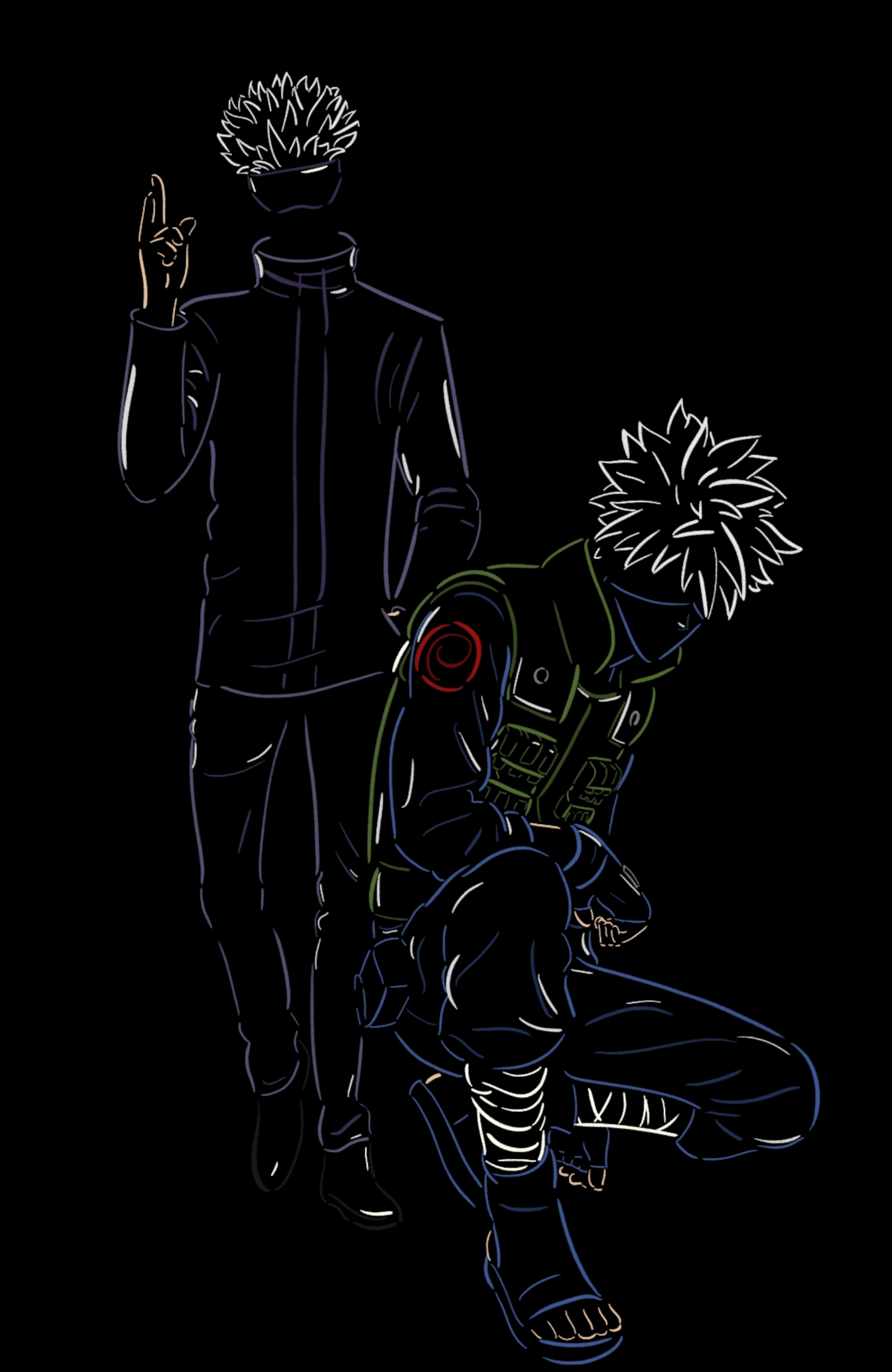 Gojo X Kakashi Wallpapers - Top Free Gojo X Kakashi Backgrounds ...