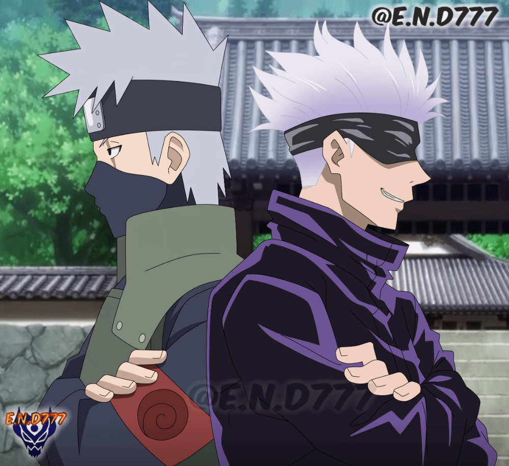 1000x914 Kakashi Hatake et Satoru Gojo. Personajes de anime, Personajes de naruto shippuden, Personajes de naruto