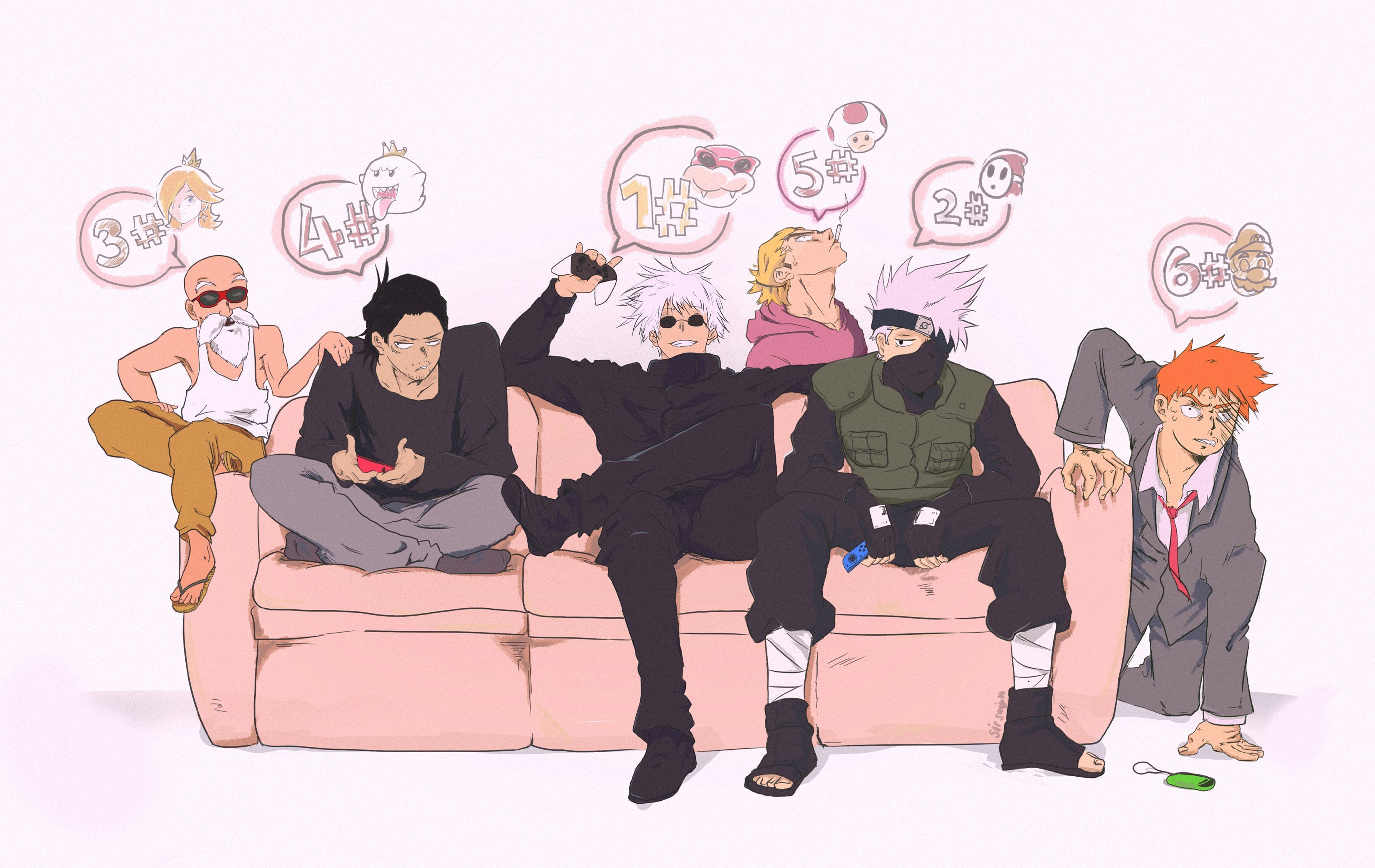 3732x2356 Anime Crossover HD Wallpaper