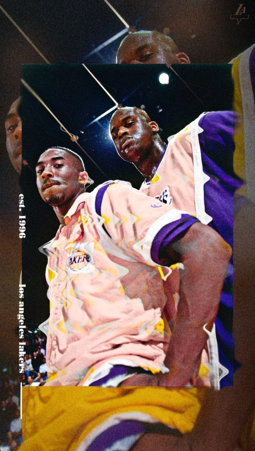 1080x1906 Kobe Bryant and Shaquille O'Neal wallpaper. Nba background, Shaq and kobe, Kobe bryant picture