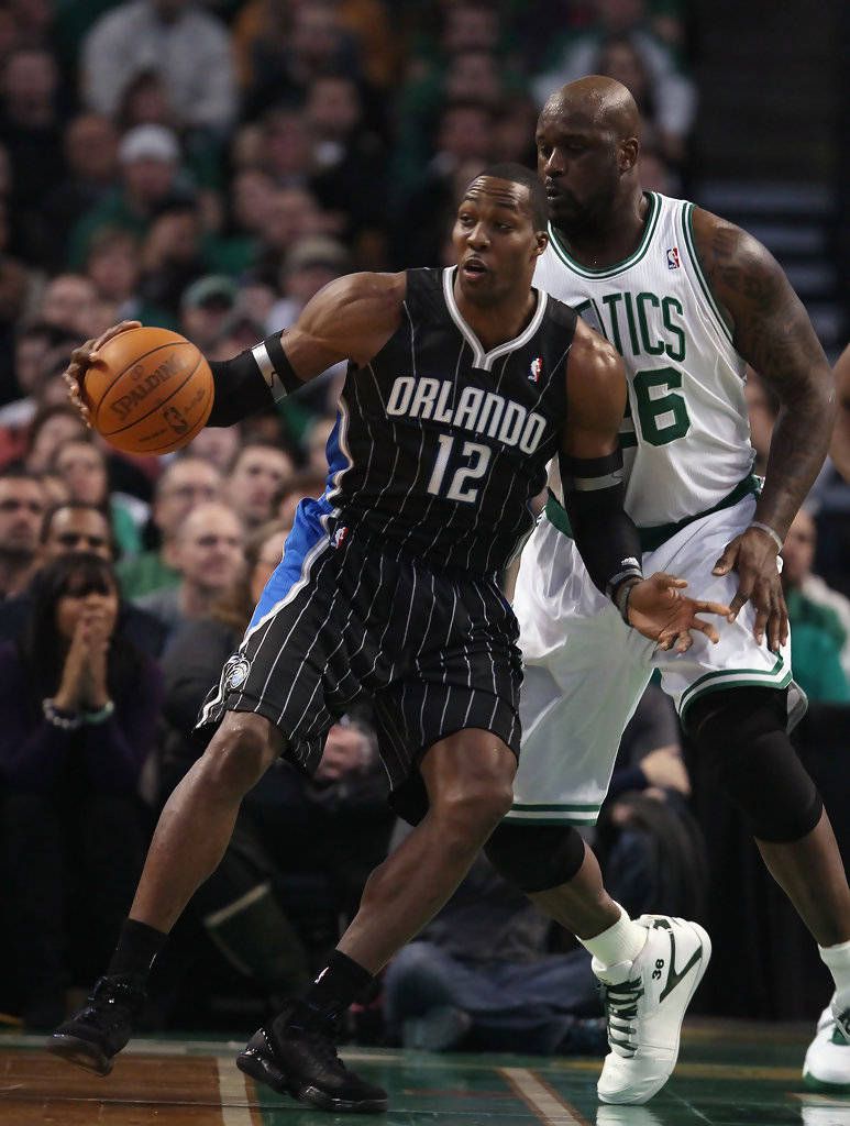 773x1024 Download Dwight Howard Shaquille O'Neal Orlando Magic Boston Celtics Wallpaper