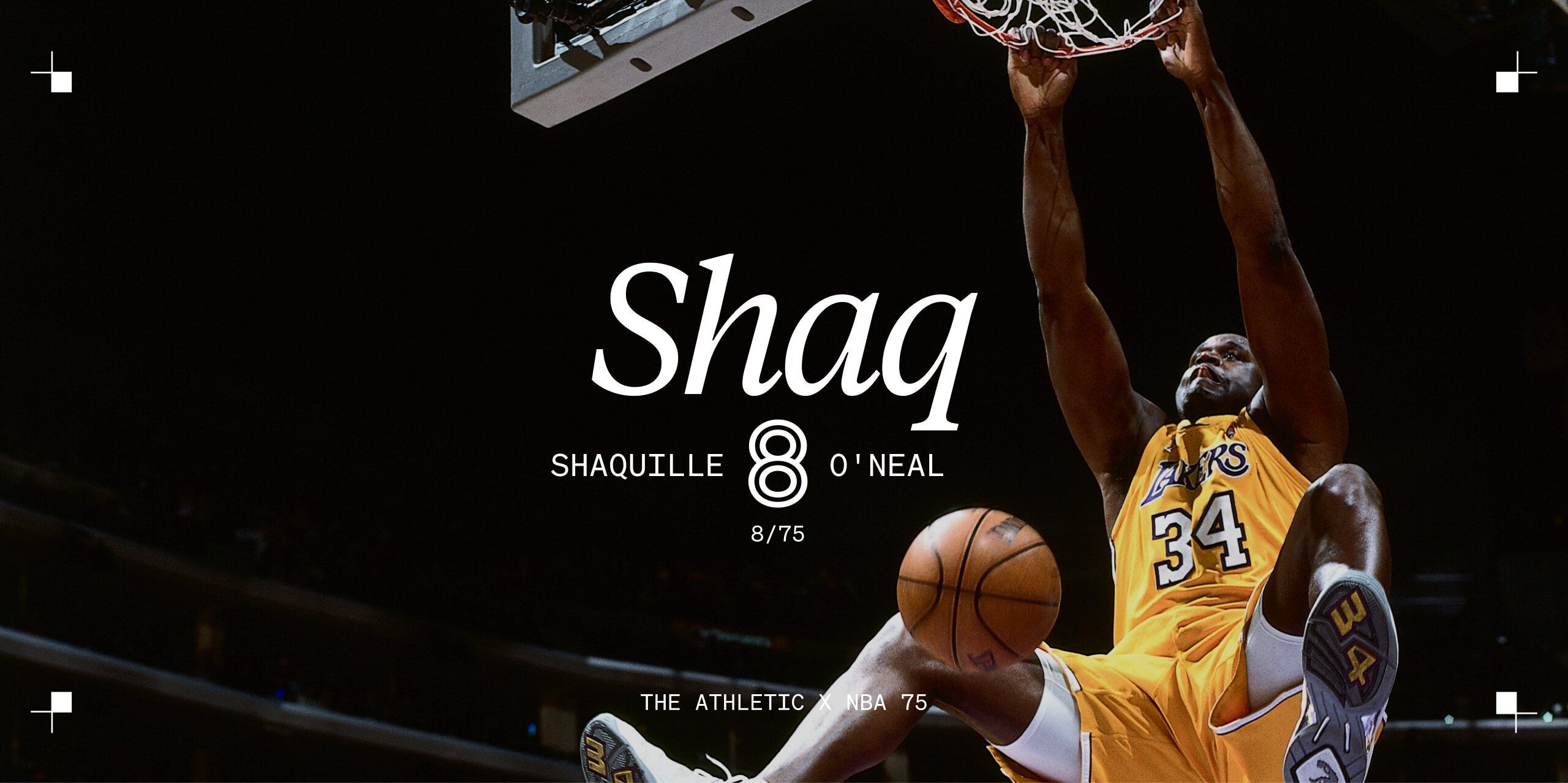 2560x1278 NBA 75: At No. Shaquille O'Neal was a dominant physical force who had an outsized personality to match