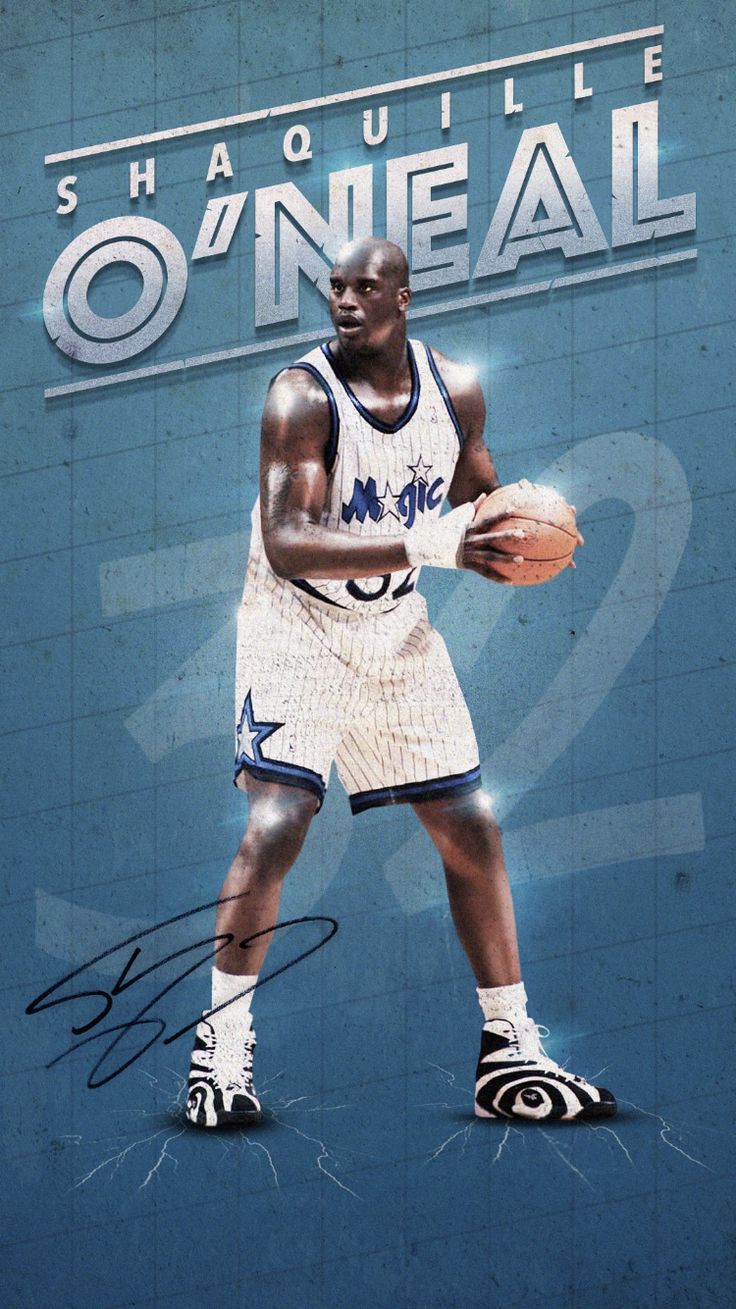 736x1309 Sports wallpaper. Shaquille o'neal, Basketball photography, Basketball legends