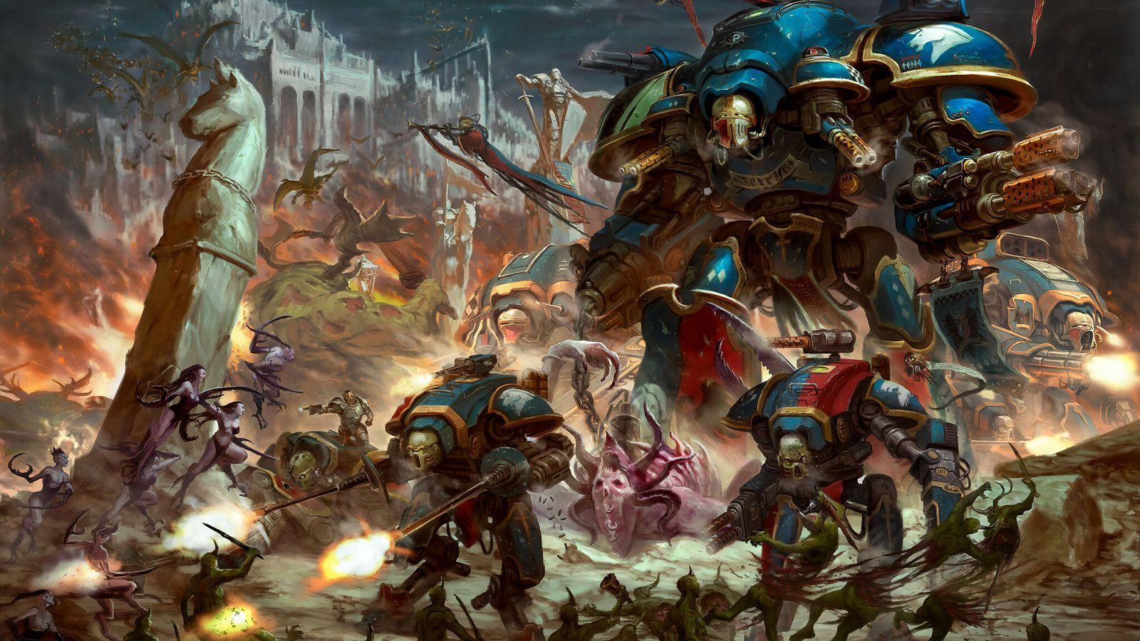 1600x900 Imperial Knights Codex Cover Artwork Wallpaper (2560x1440)