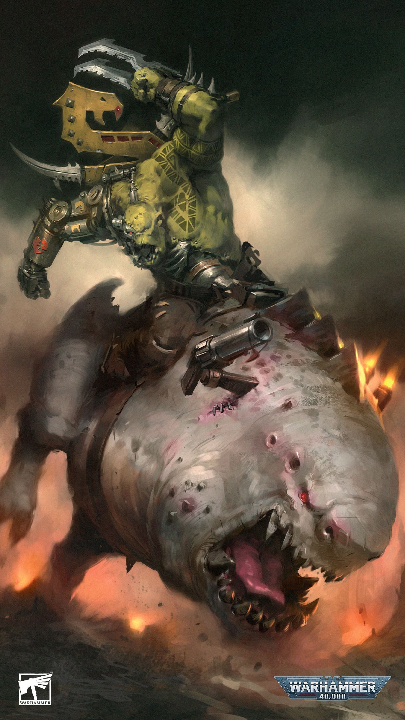1372x2440 Download These Ded Snazzy Wallpaper From Codex: Orks For Free