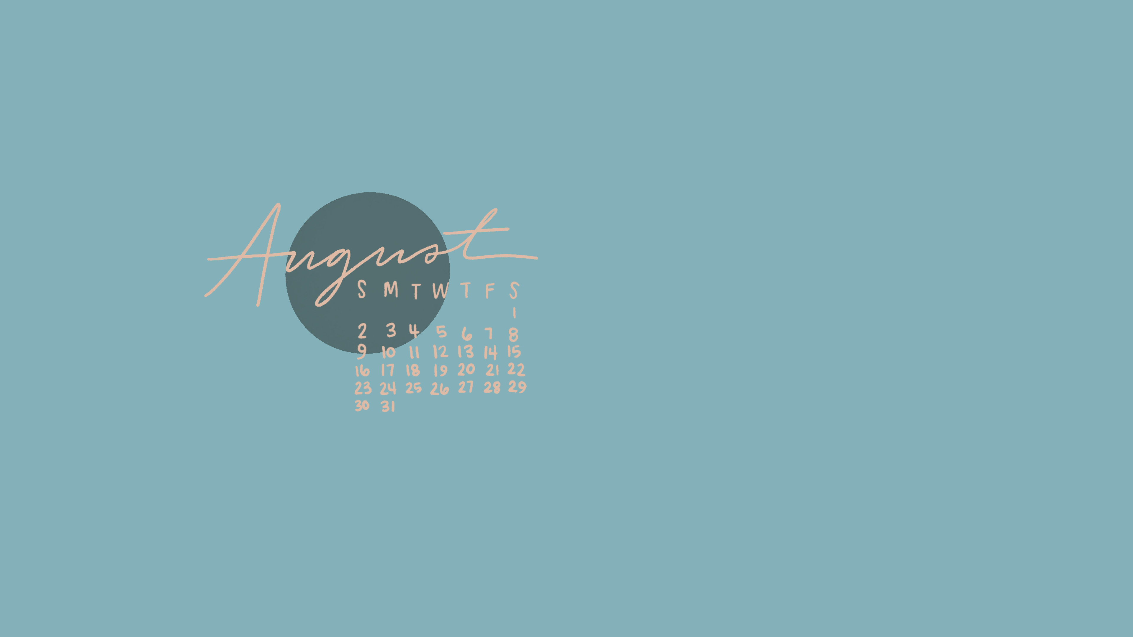 3840x2160 August 2020 Wallpaper and Folder Icon Bright Things