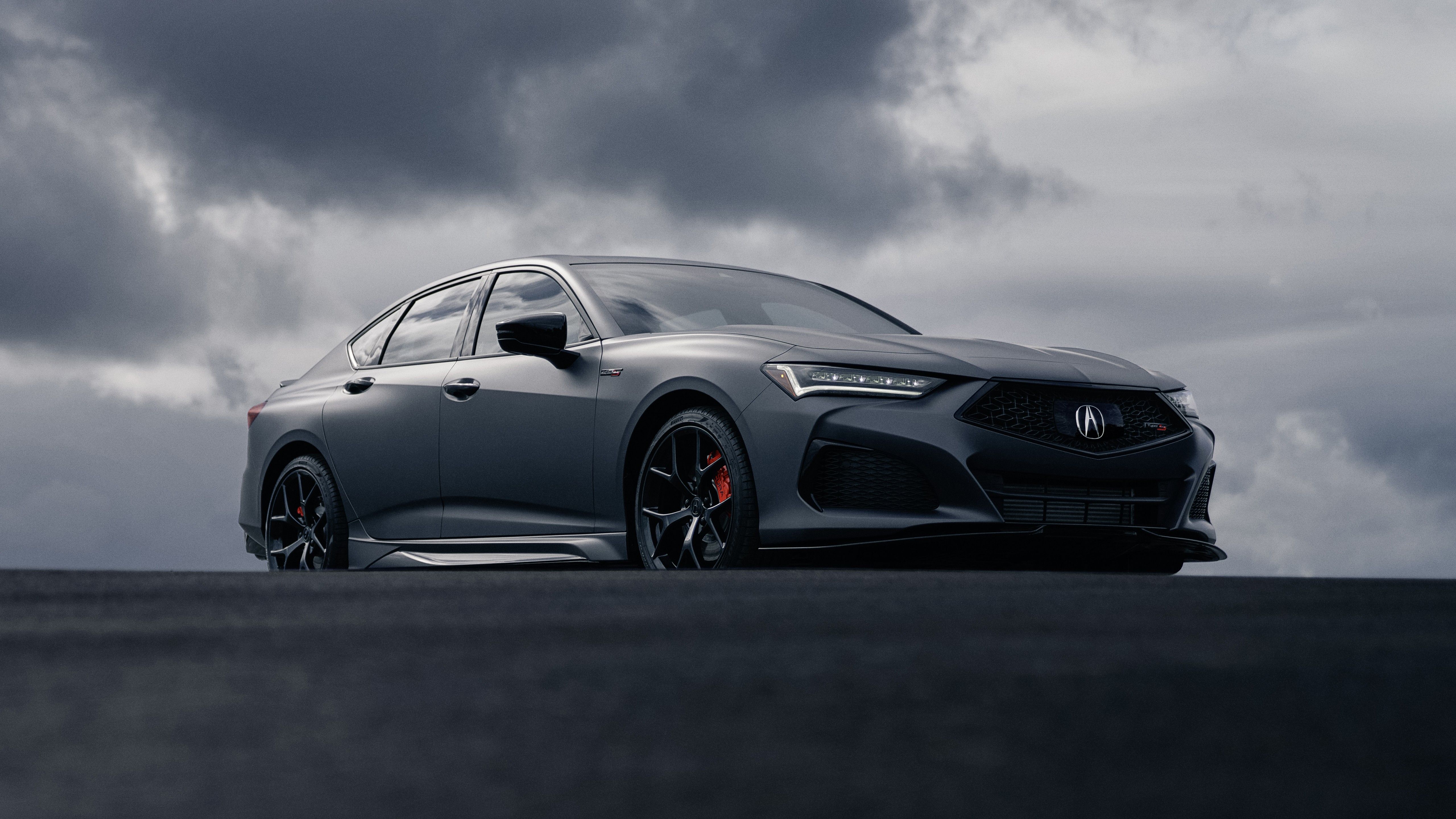 5120x2880 Acura TLX Type S PMC Edition in Gotham Gray 2023 5K Wallpaper Car Wallpaper