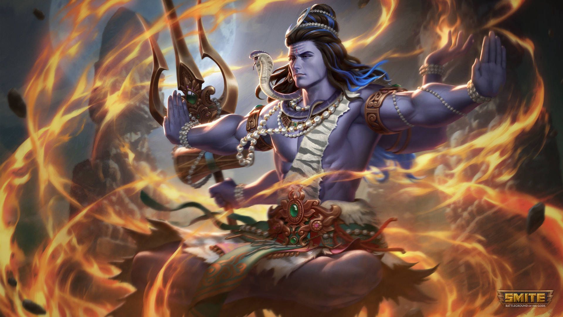 1920x1080 Lord Shiva 8k Wallpaper
