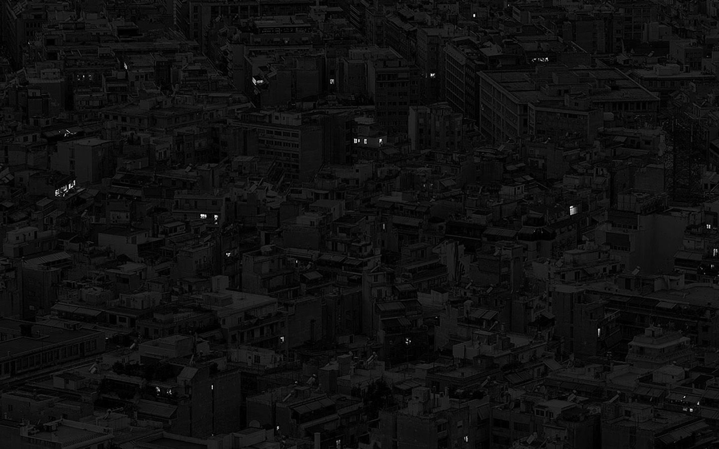 1440x900 wallpaper for desktop, laptop. night city dark art illustration bw