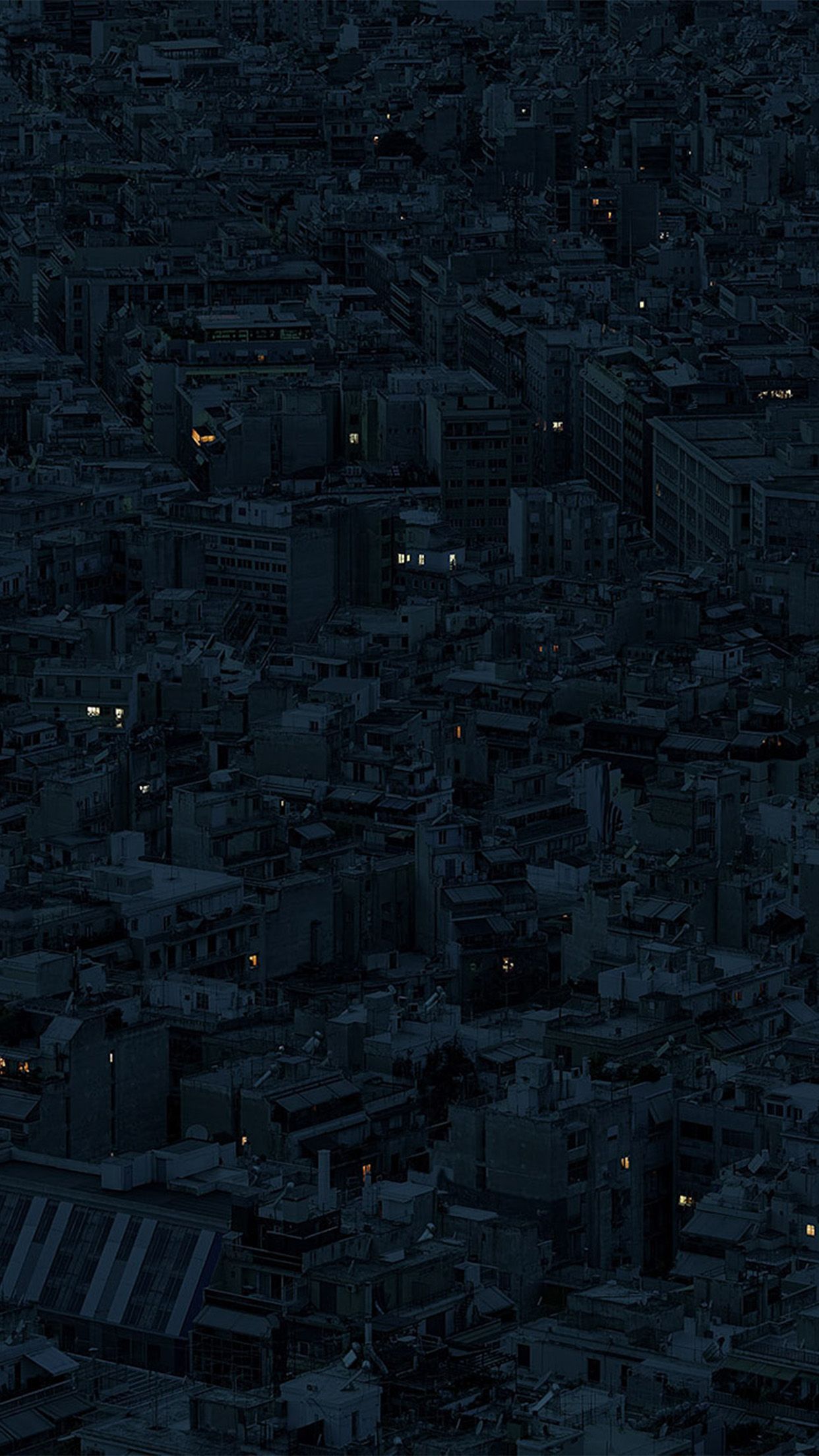 1242x2208 Night City Dark Art Illustration Wallpaper