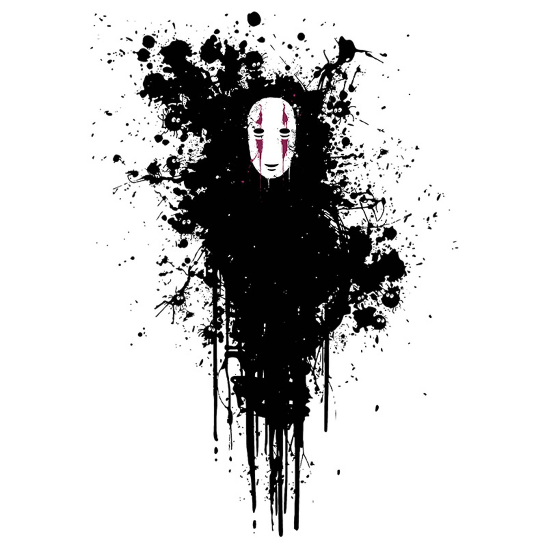 1920x1920 Download No Face Black Paint Art Wallpaper
