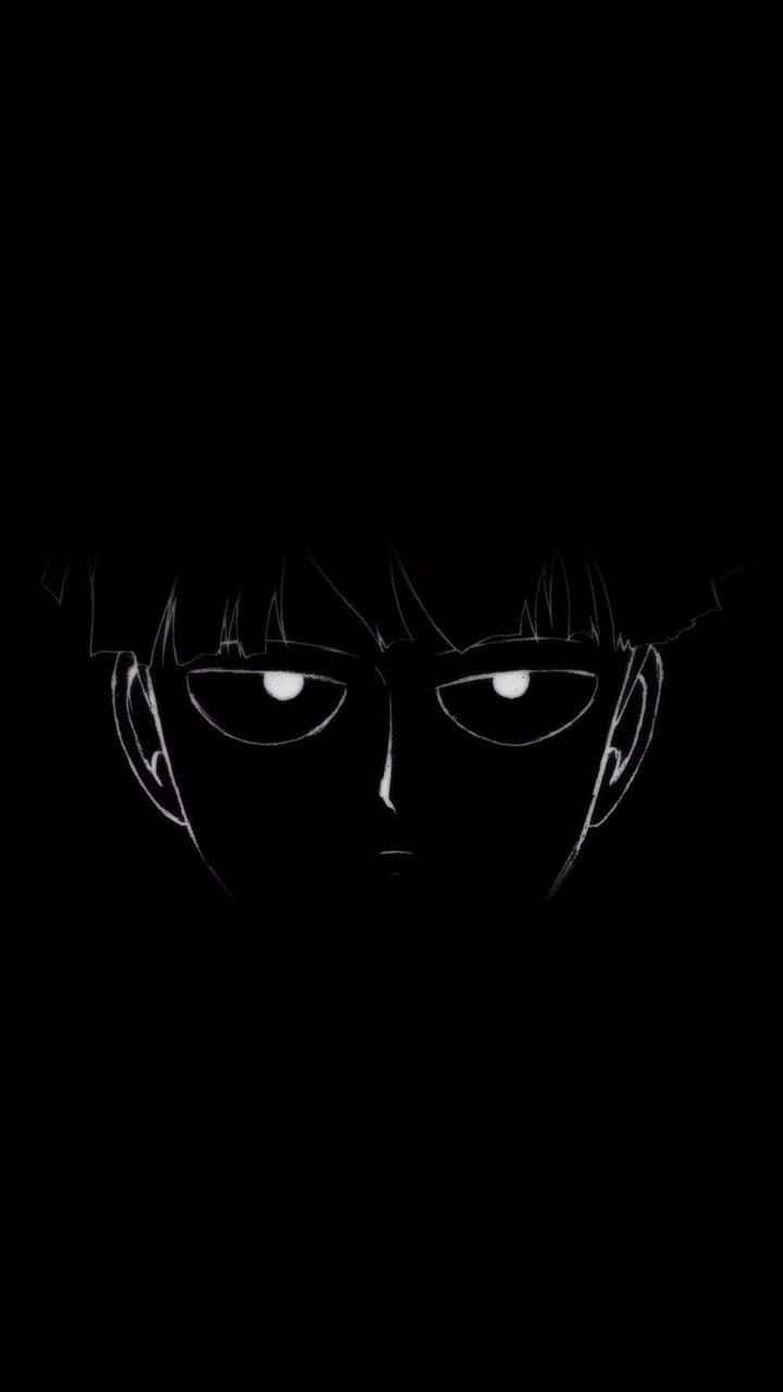 720x1280 Download Black Background Mob Psycho iPhone Wallpaper