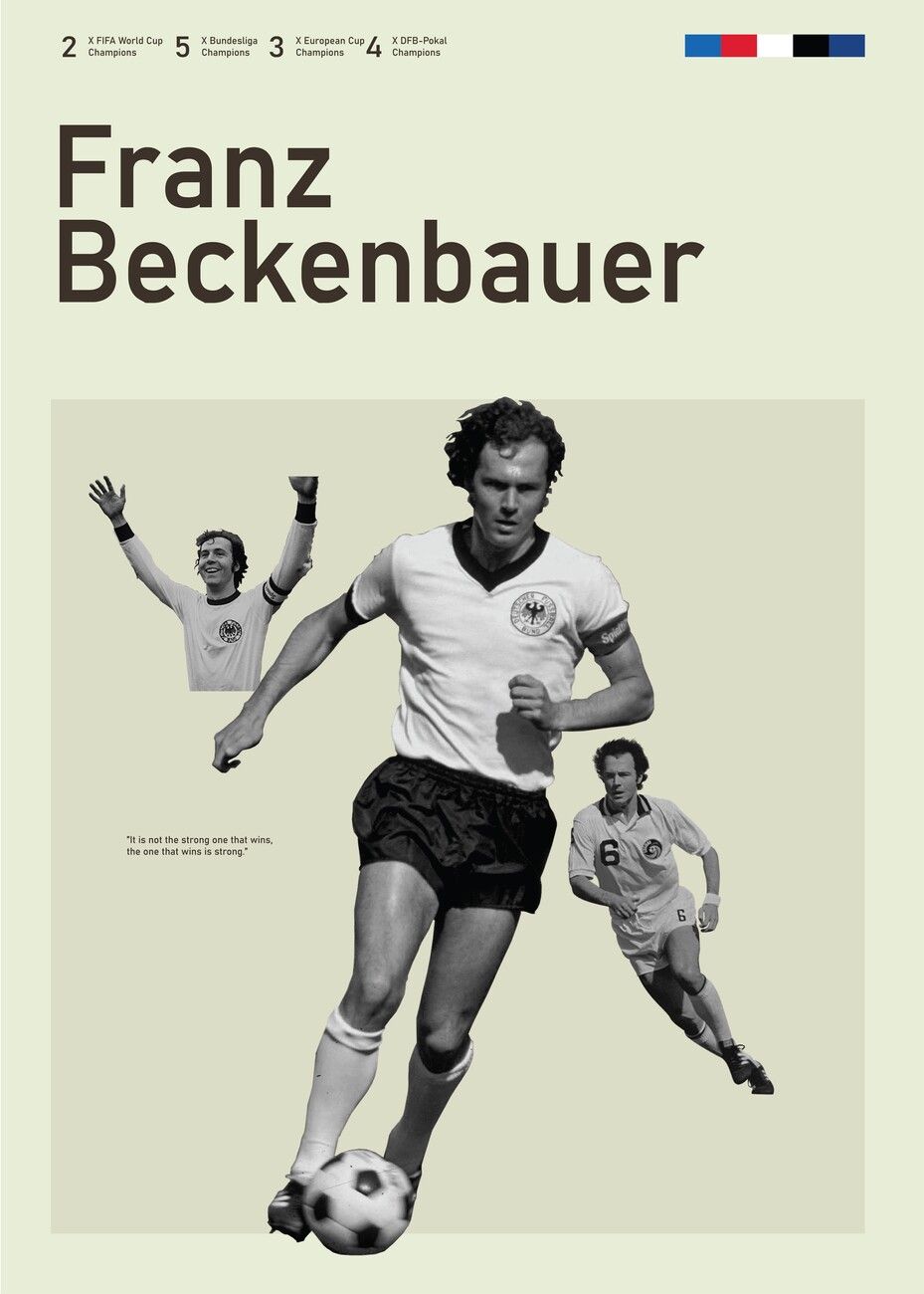 929x1300 The greatest football player every from Germany! Wall Mural