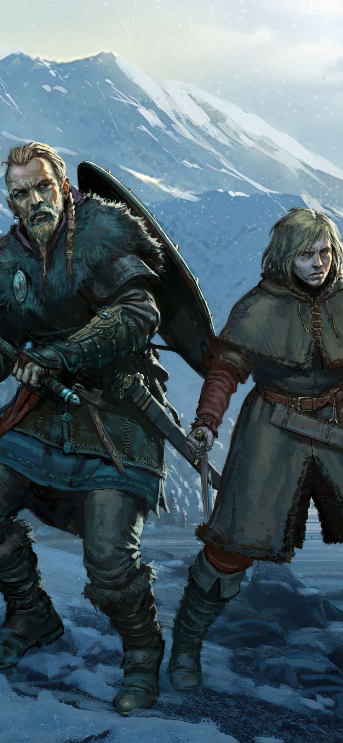1125x2436 Vinland Saga Assassins Creed