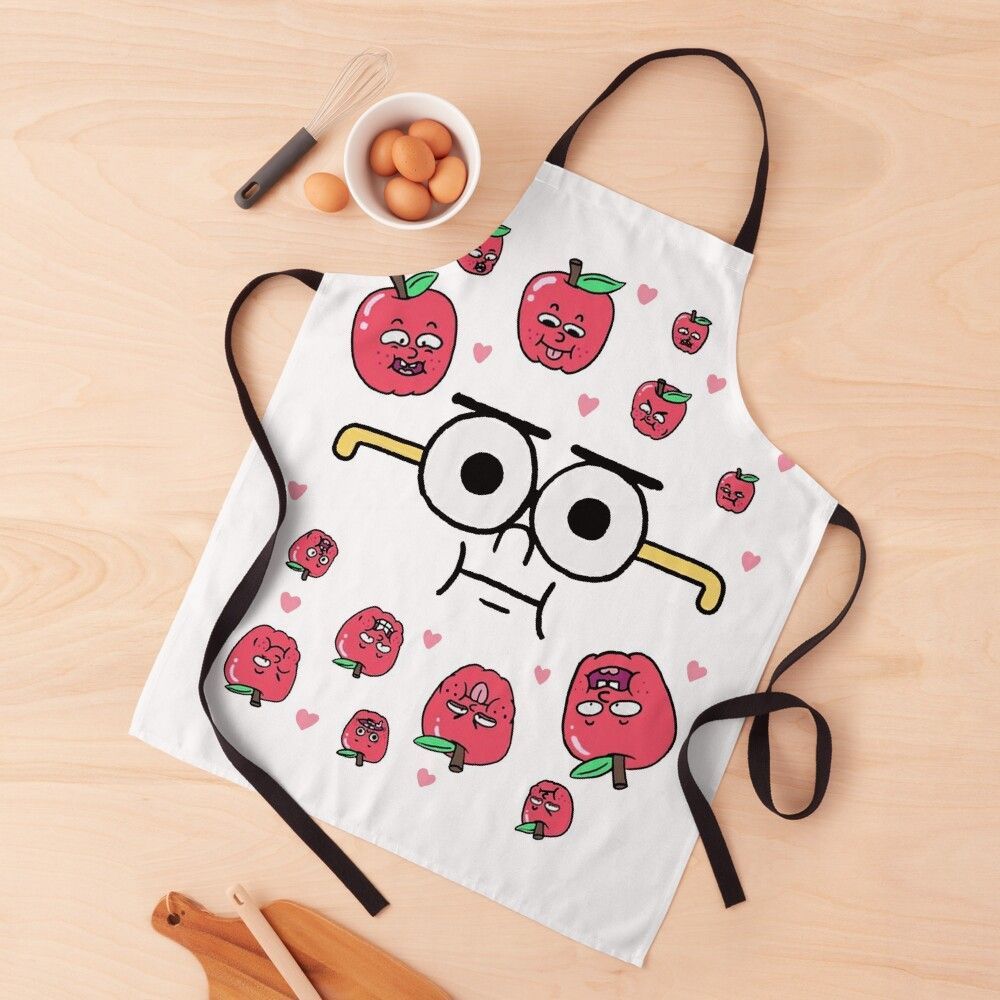 1000x1000 Apple and onion cartoon wallpaper Apron